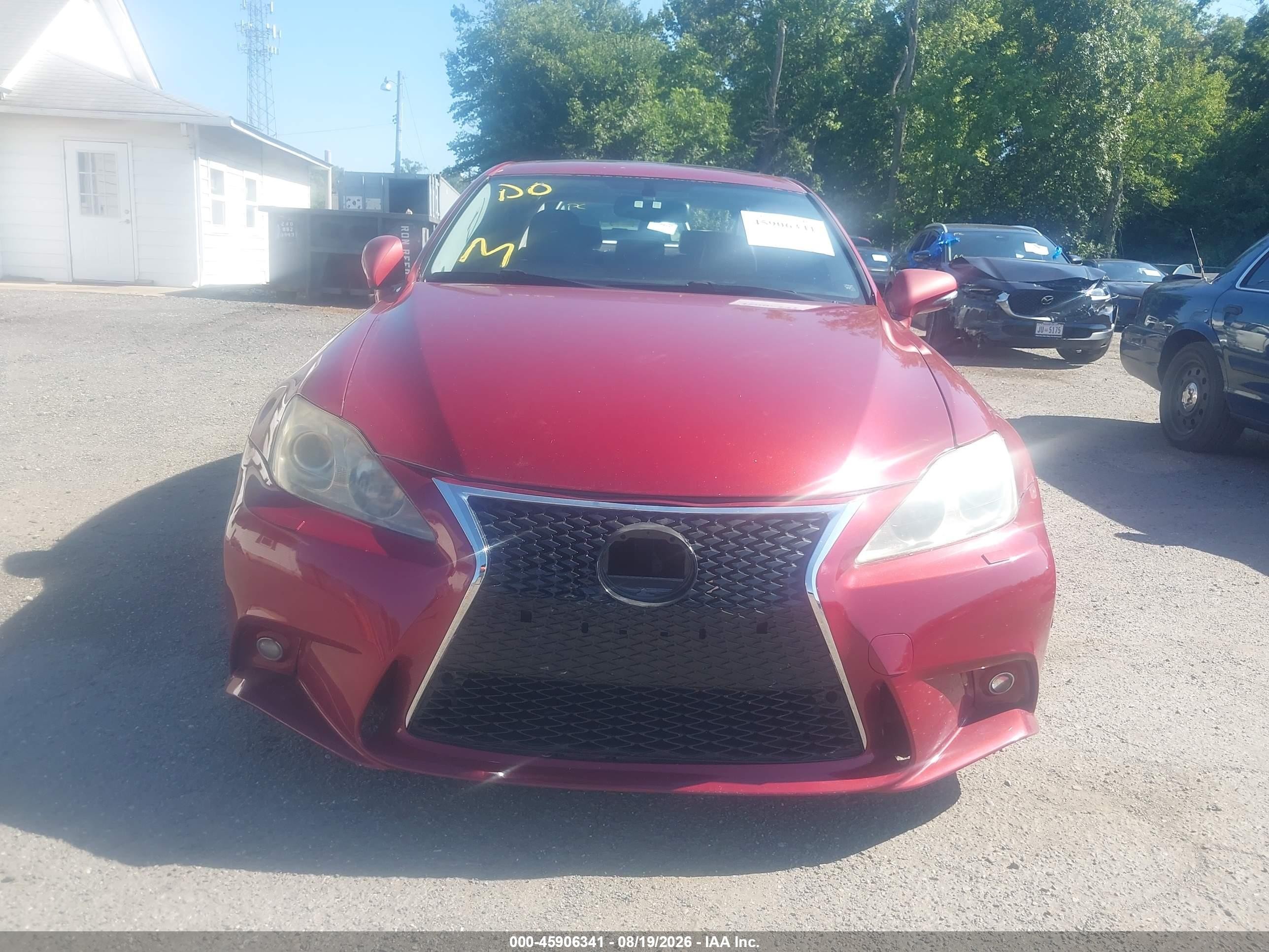 2009 Lexus Is 250   Красный vin: JTHCK262695029819