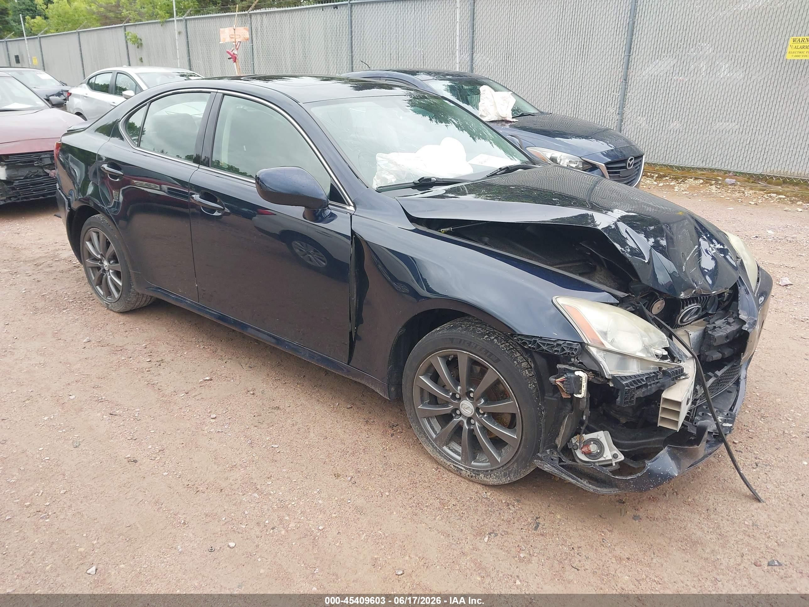 2006 Lexus Is 250   Dark Blue vin: JTHCK262762003307