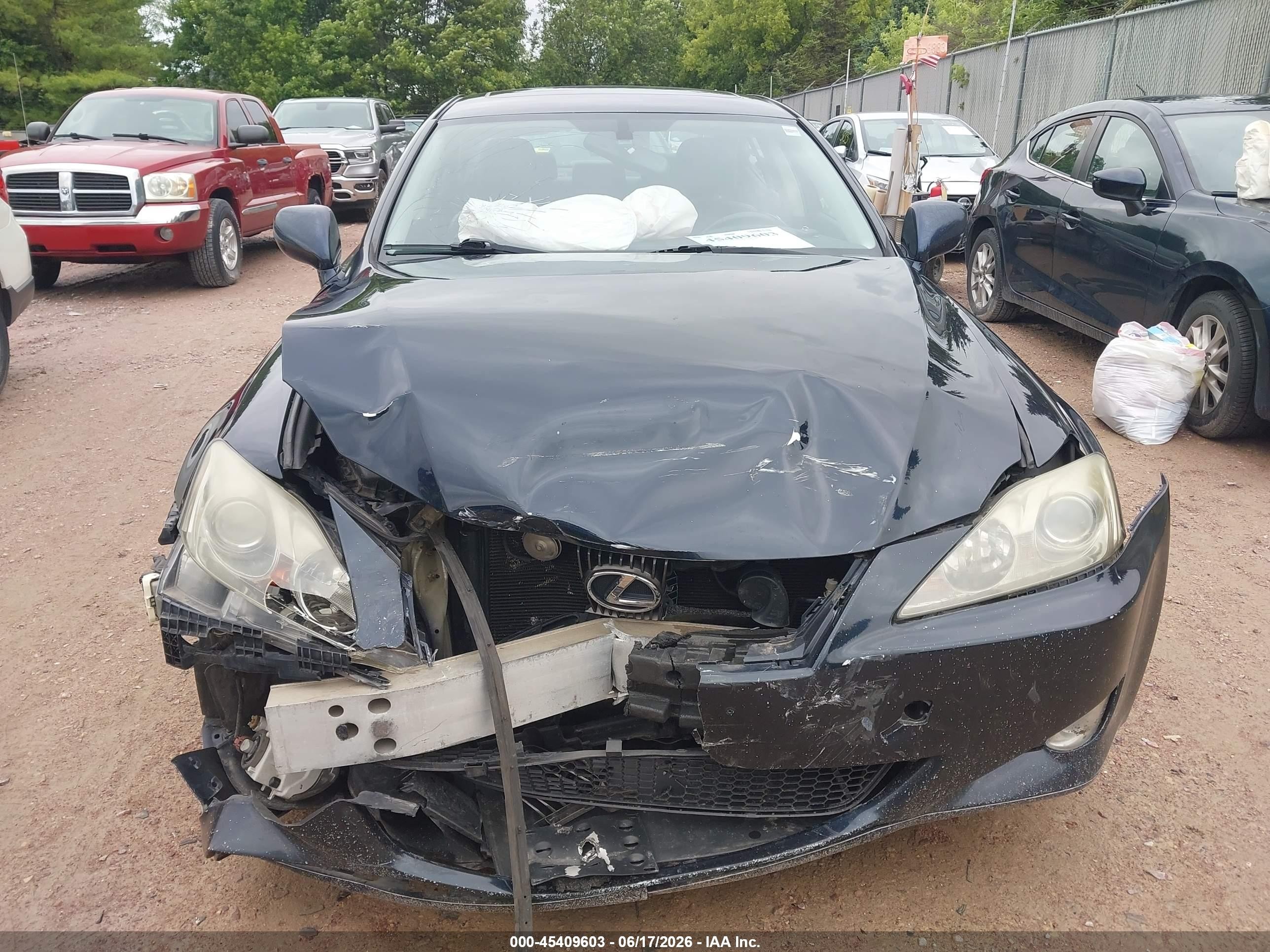 2006 Lexus Is 250   Dark Blue vin: JTHCK262762003307
