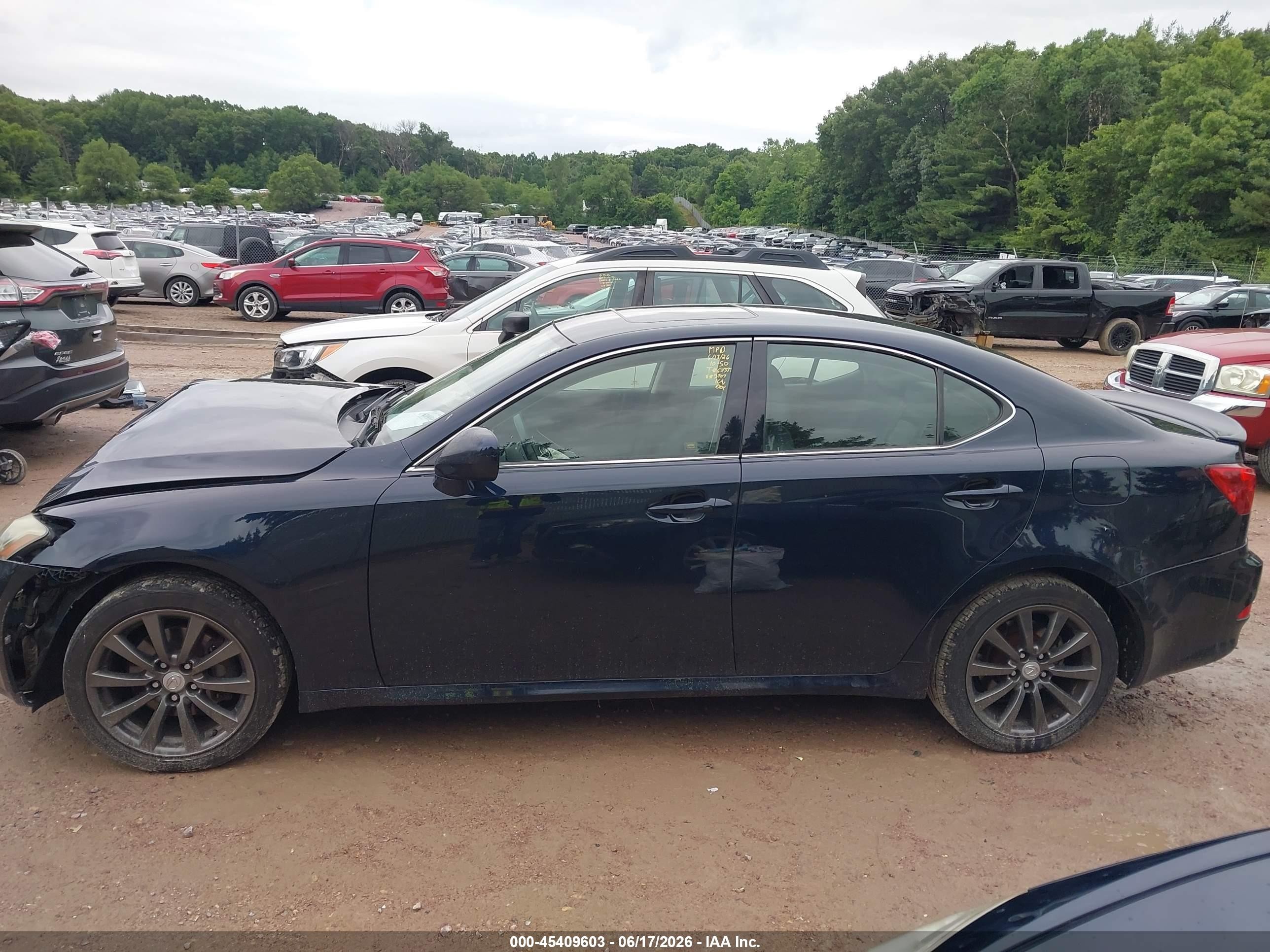2006 Lexus Is 250   Dark Blue vin: JTHCK262762003307