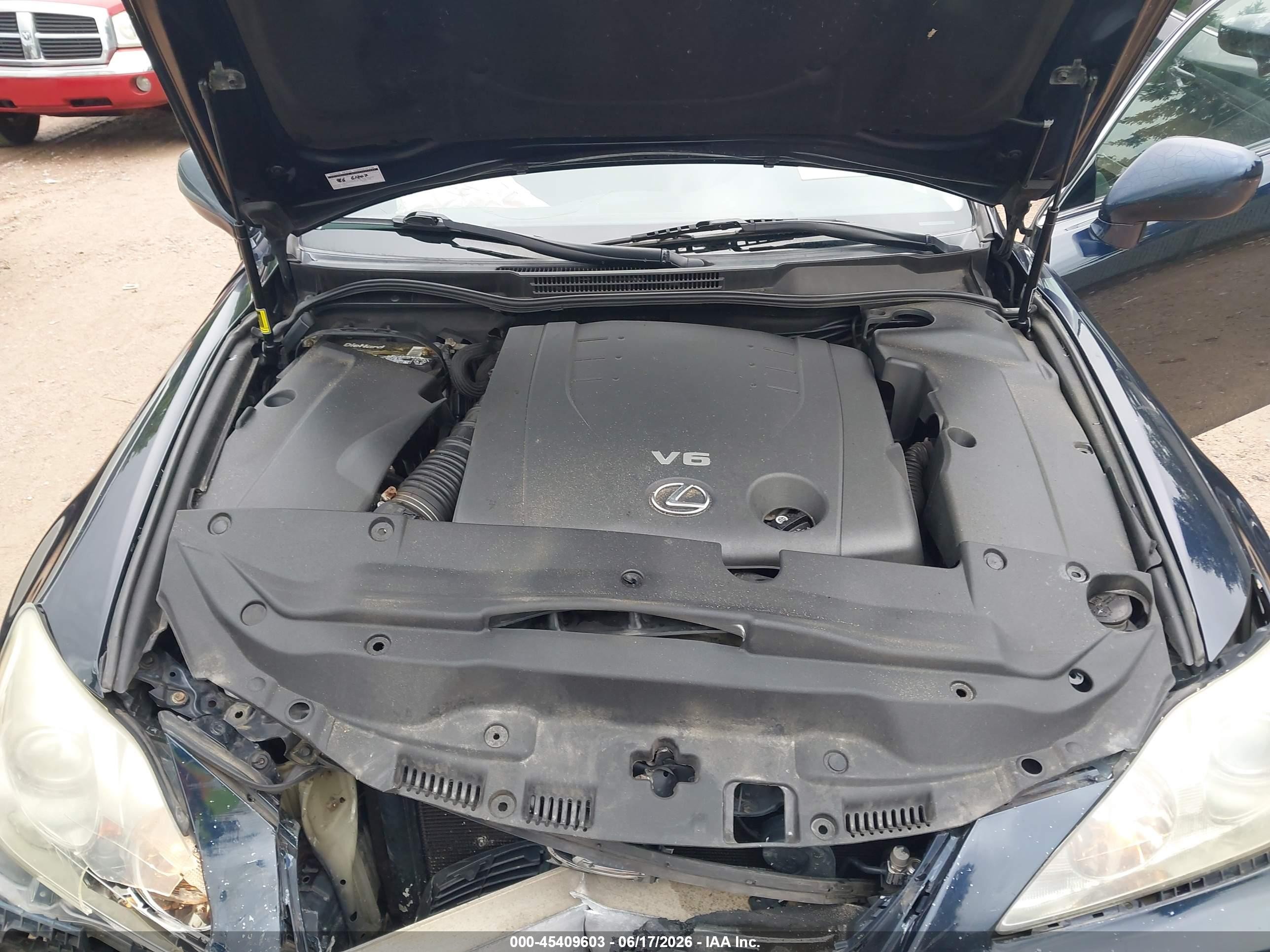 2006 Lexus Is 250   Dark Blue vin: JTHCK262762003307