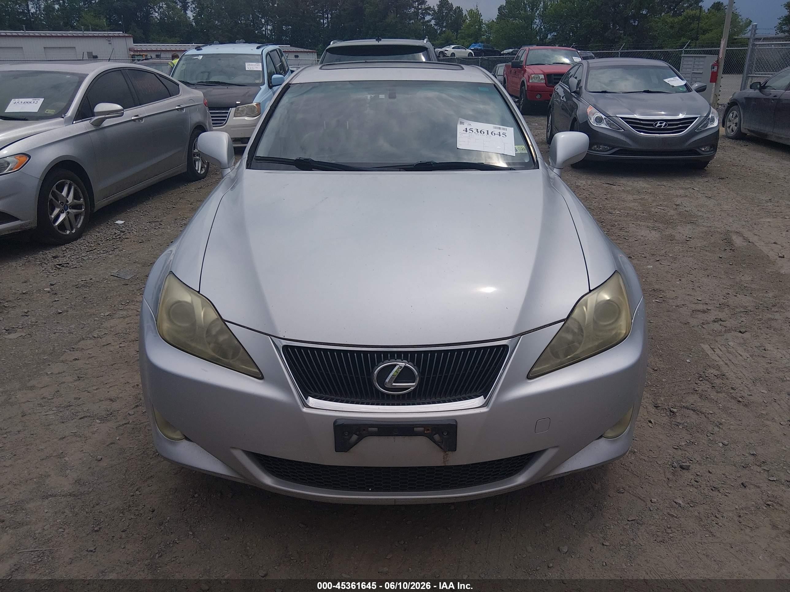 2006 Lexus Is 250   Серебряный vin: JTHCK262762004537