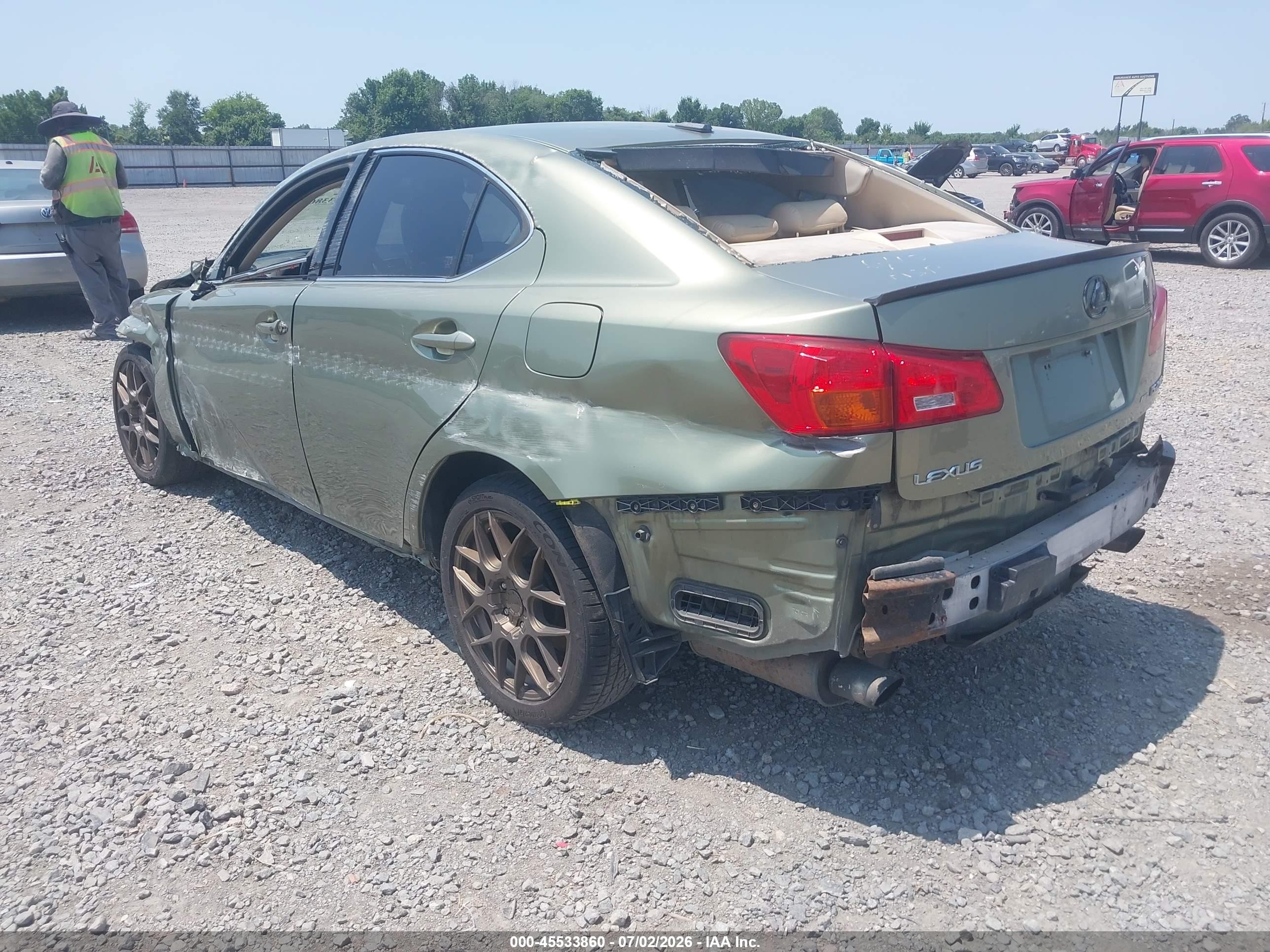 2007 Lexus Is 250   Green vin: JTHCK262772011196