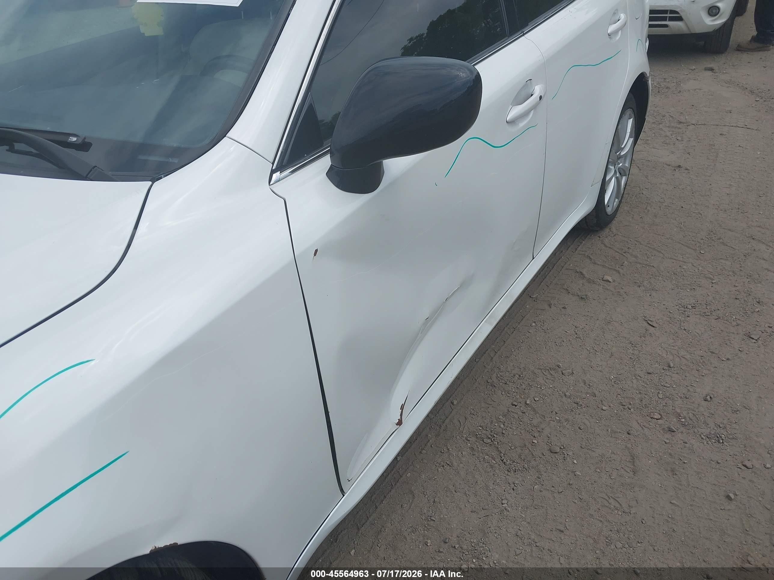 2007 Lexus Is 250   Белый vin: JTHCK262772011781