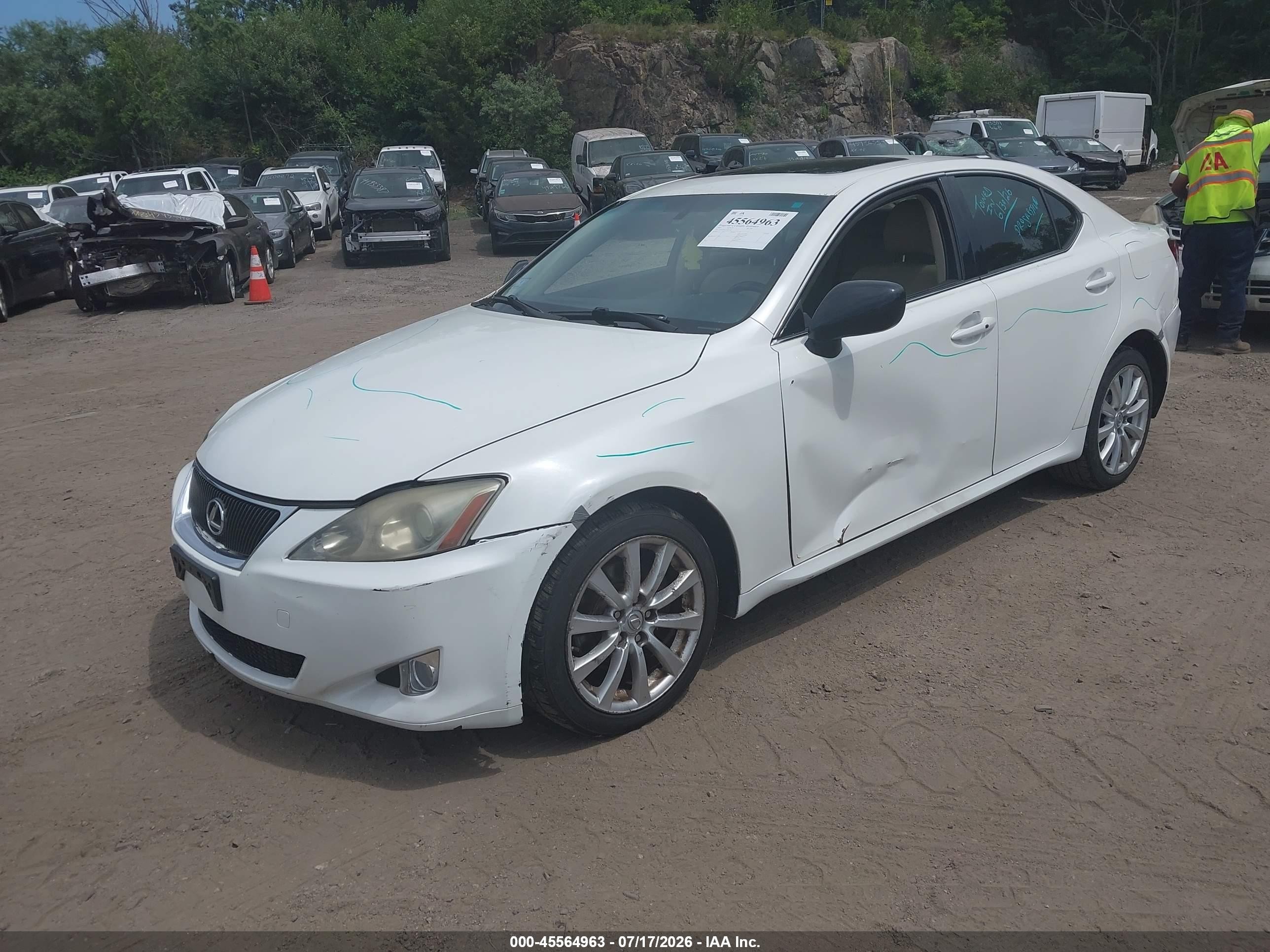 2007 Lexus Is 250   Белый vin: JTHCK262772011781