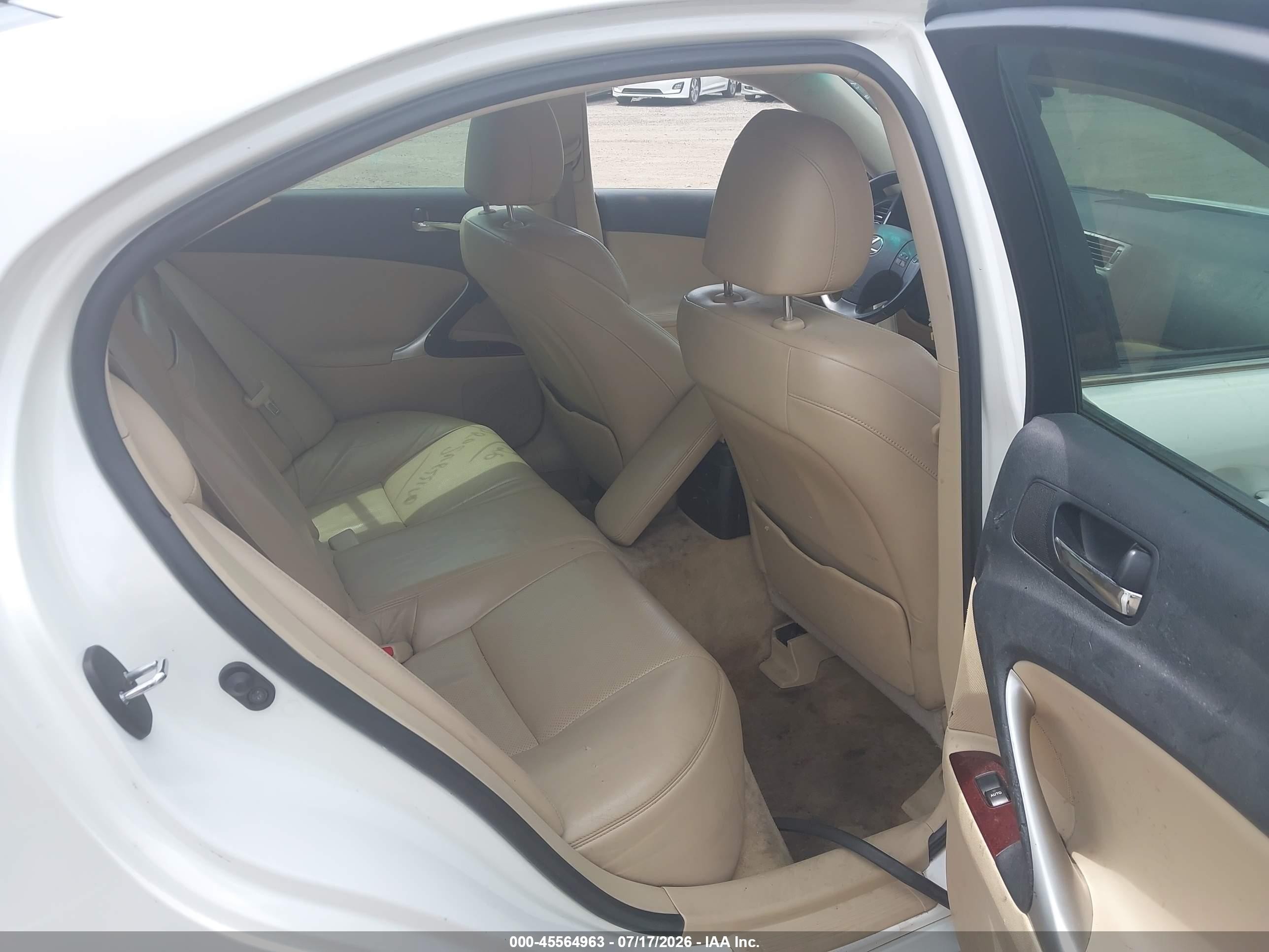 2007 Lexus Is 250   Белый vin: JTHCK262772011781
