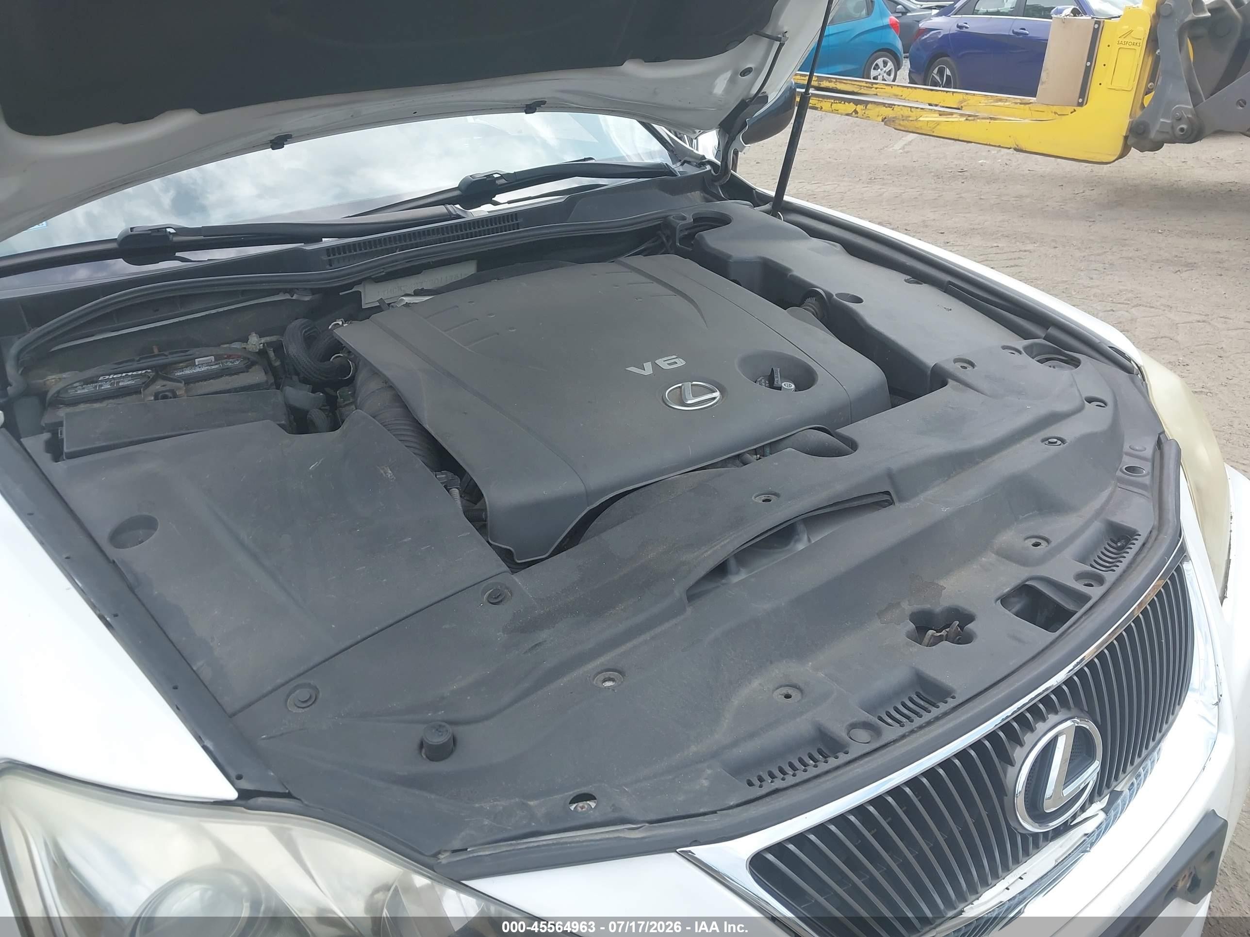 2007 Lexus Is 250   Белый vin: JTHCK262772011781