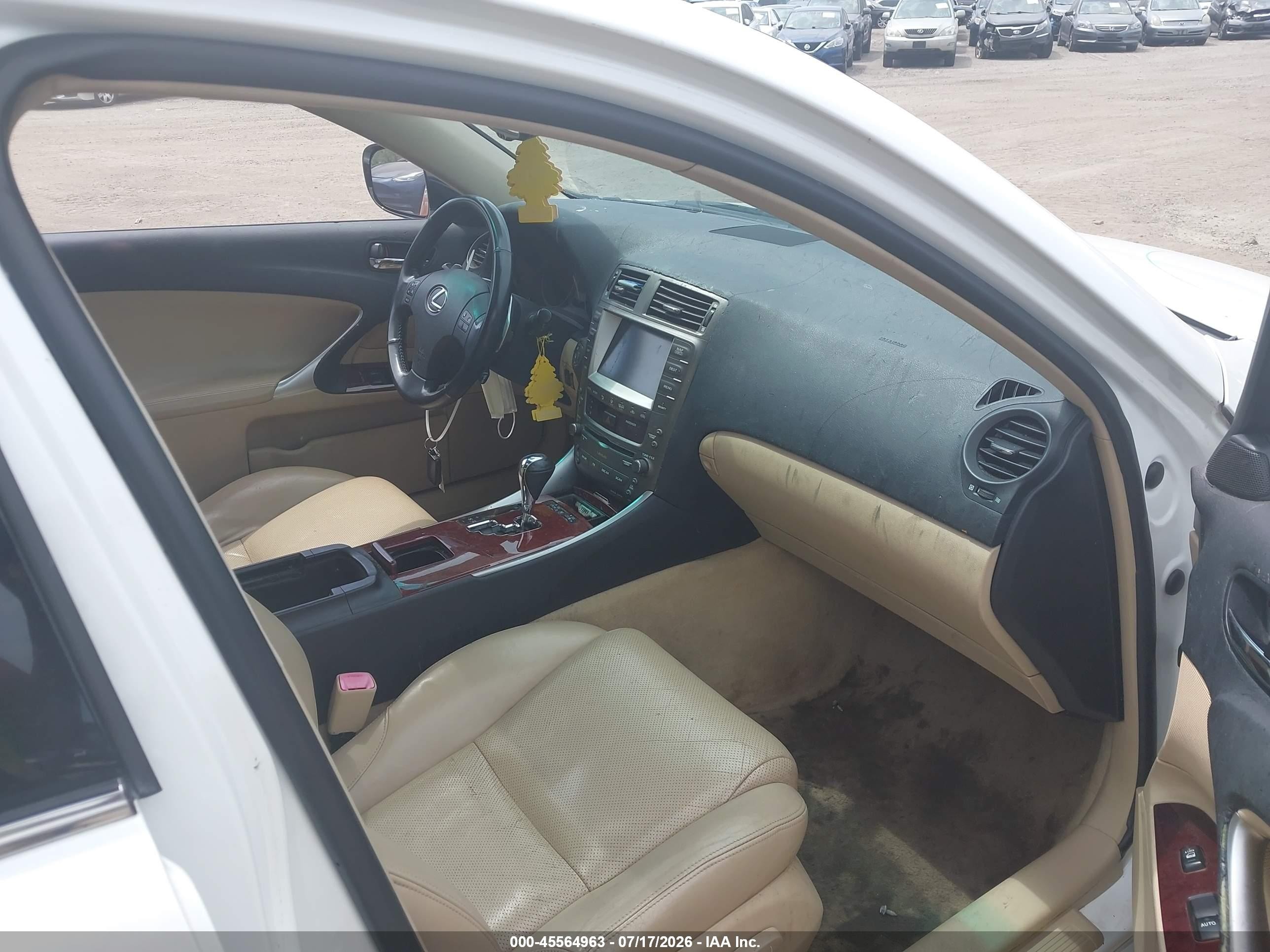 2007 Lexus Is 250   Белый vin: JTHCK262772011781