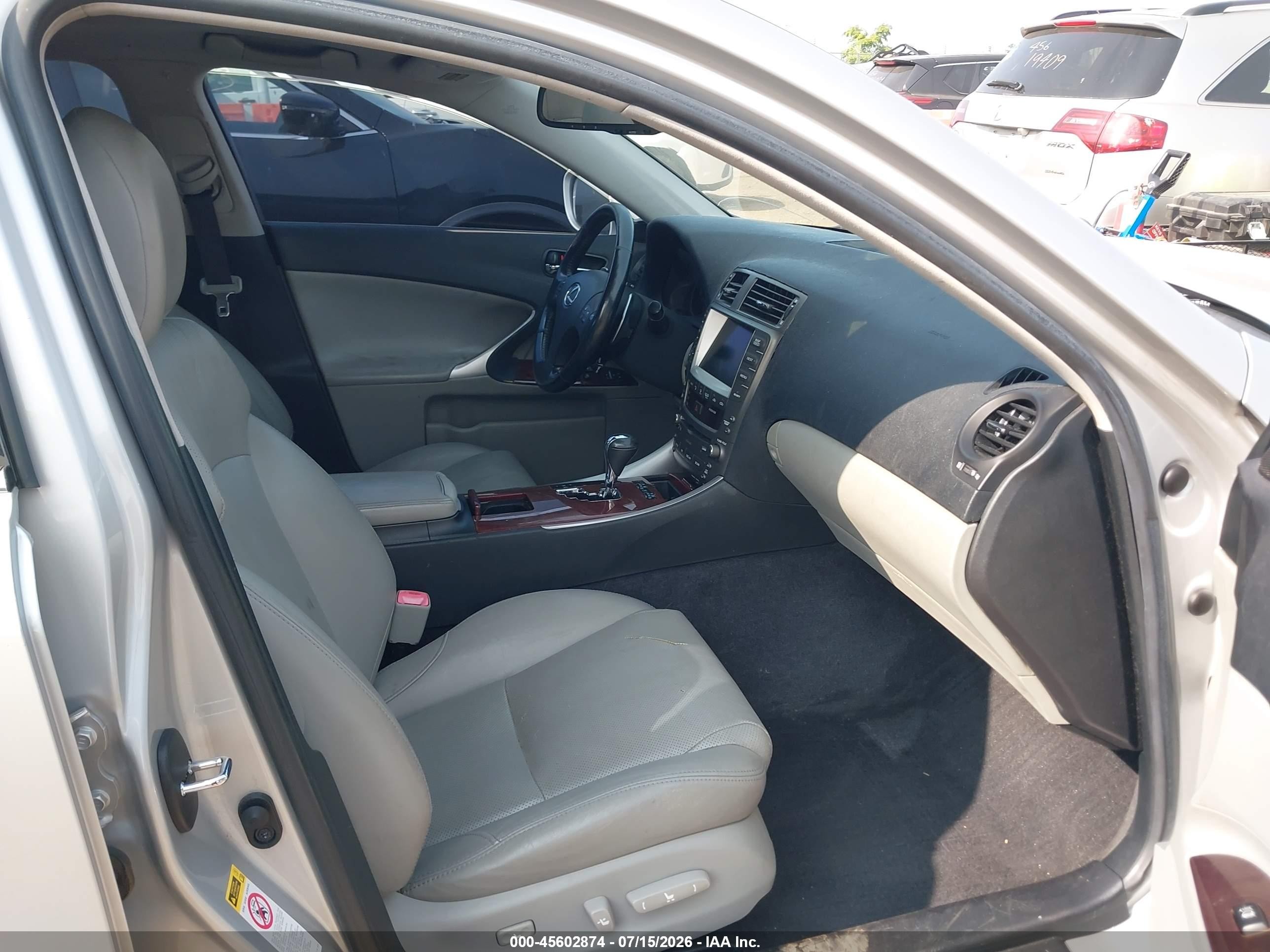 2007 Lexus Is 250   Silver vin: JTHCK262775012735