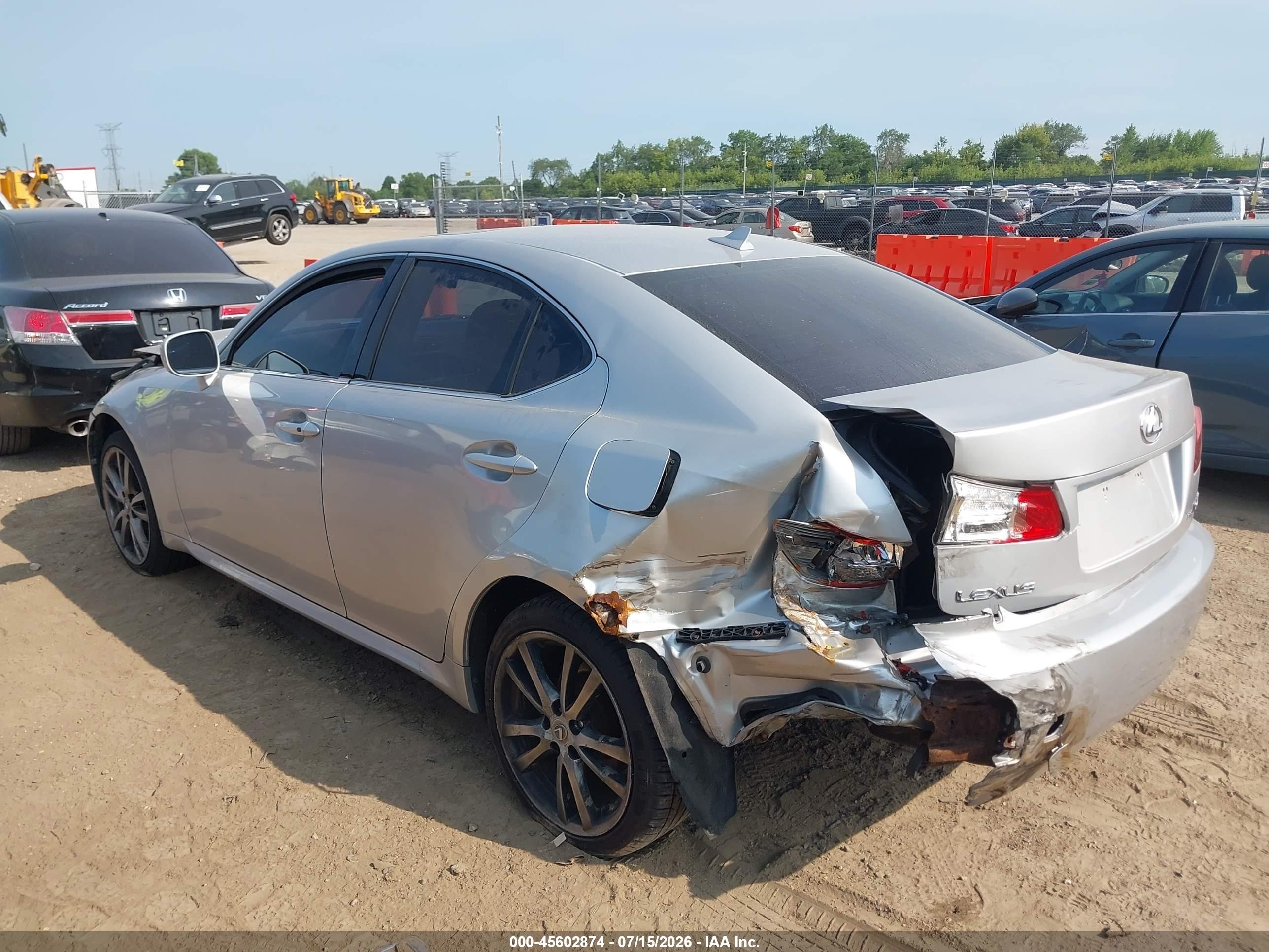 2007 Lexus Is 250   Silver vin: JTHCK262775012735