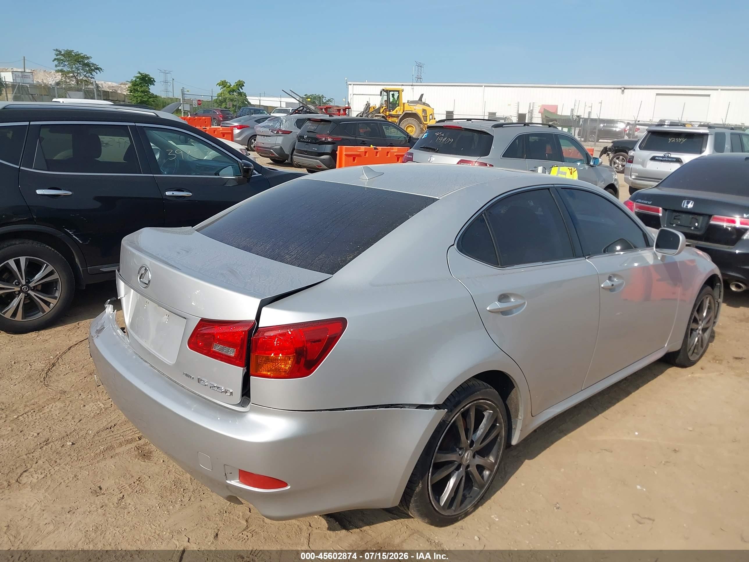 2007 Lexus Is 250   Silver vin: JTHCK262775012735