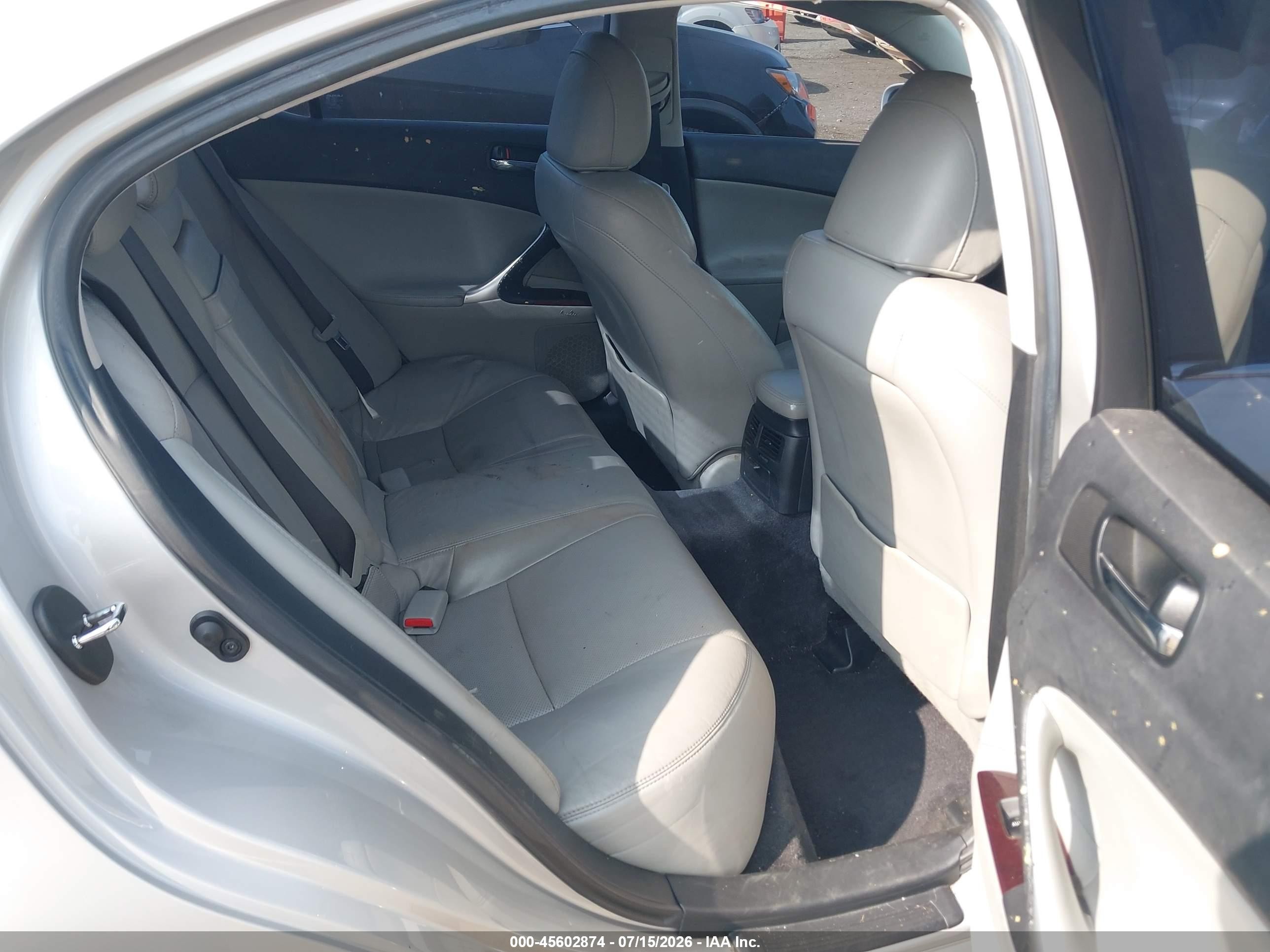 2007 Lexus Is 250   Silver vin: JTHCK262775012735