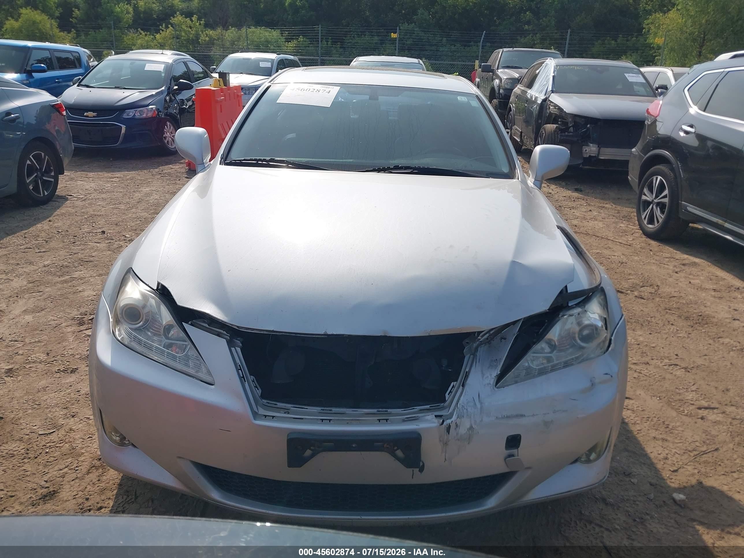 2007 Lexus Is 250   Silver vin: JTHCK262775012735