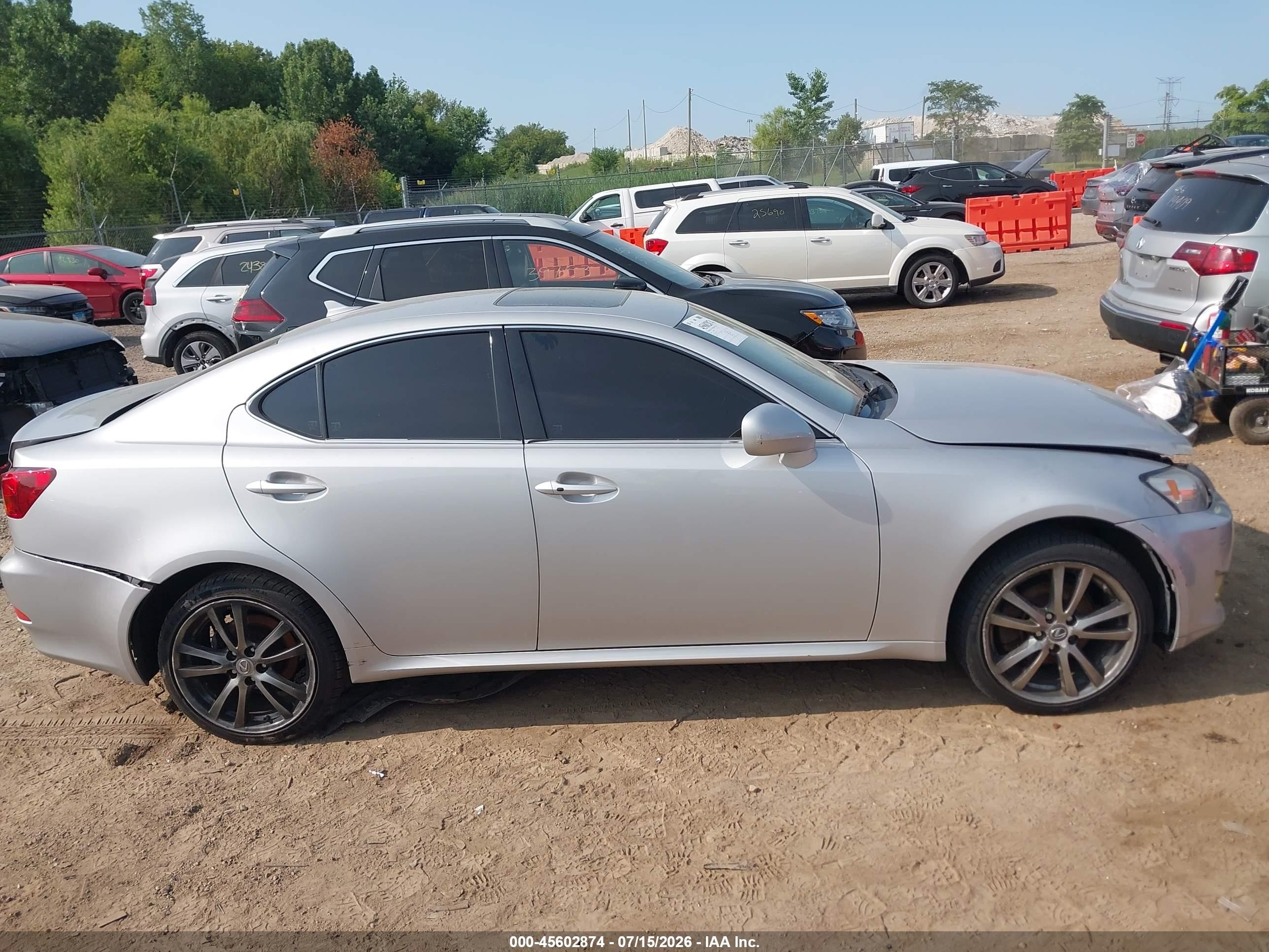 2007 Lexus Is 250   Silver vin: JTHCK262775012735