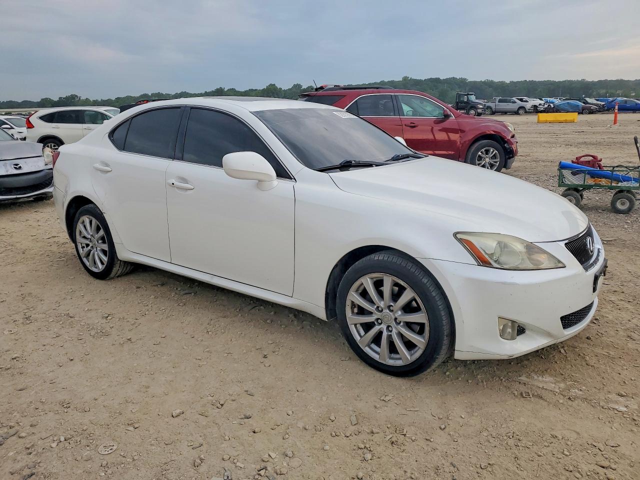 2008 Lexus Is 250 White vin: JTHCK262785017080