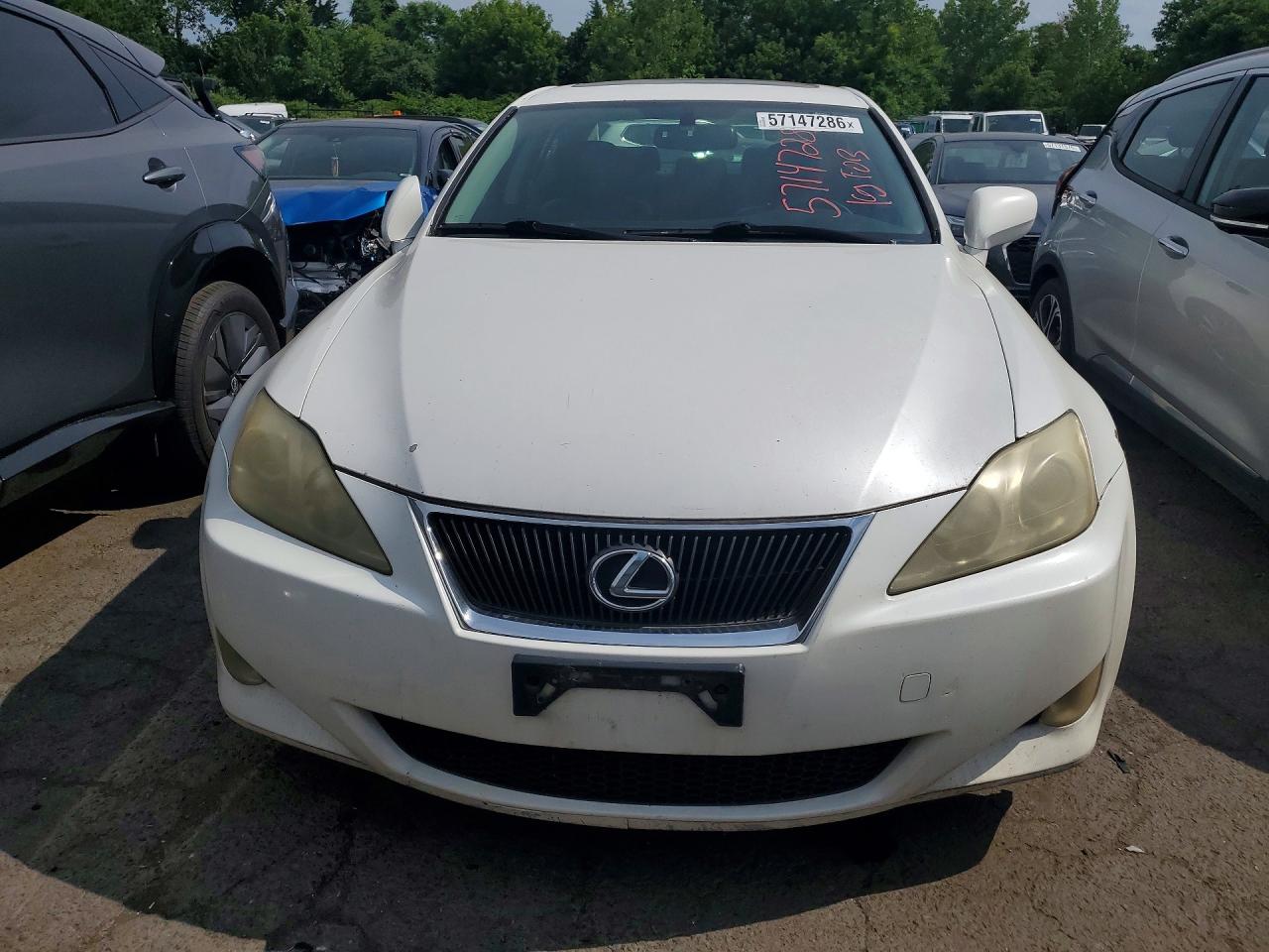 2008 Lexus Is 250 White vin: JTHCK262785017693