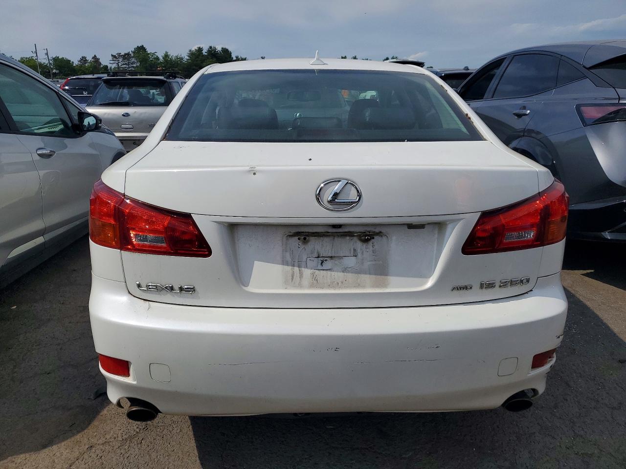 2008 Lexus Is 250 White vin: JTHCK262785017693