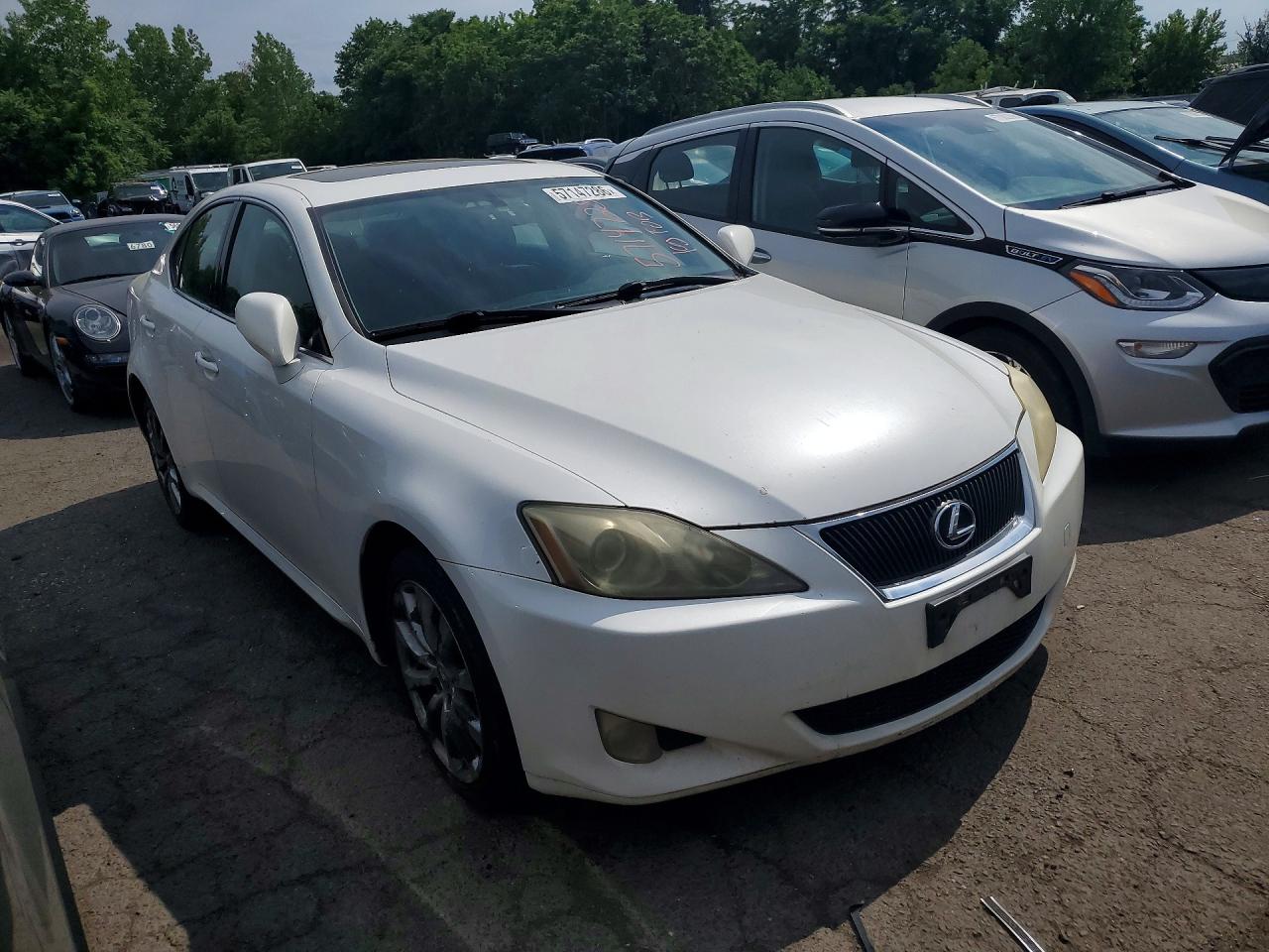2008 Lexus Is 250 White vin: JTHCK262785017693