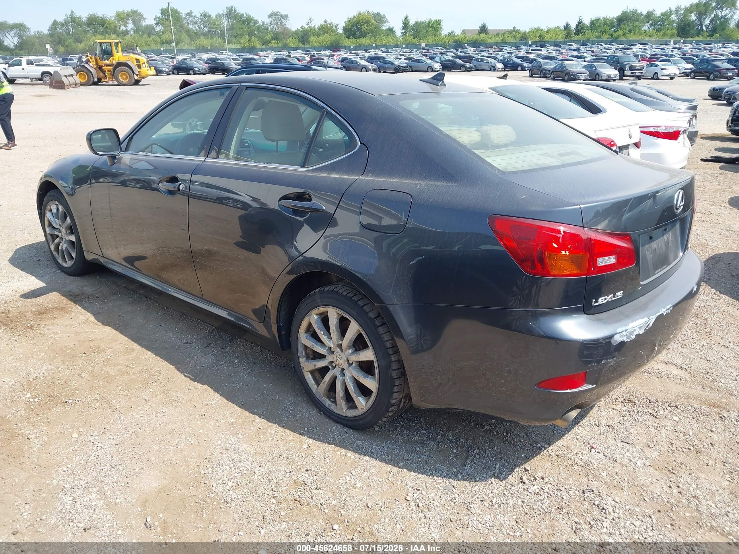 2008 Lexus Is 250   Black vin: JTHCK262785018777