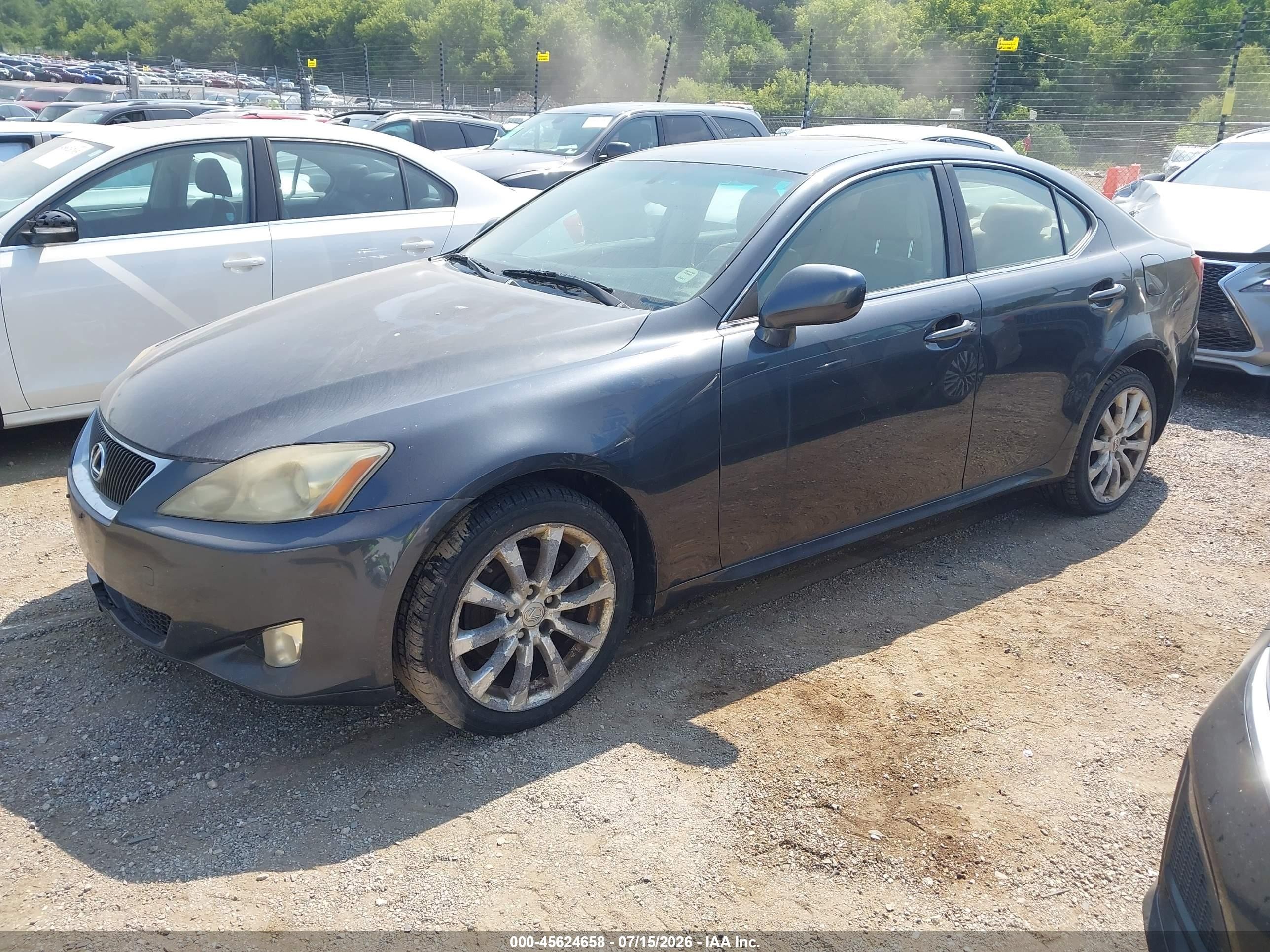 2008 Lexus Is 250   Black vin: JTHCK262785018777