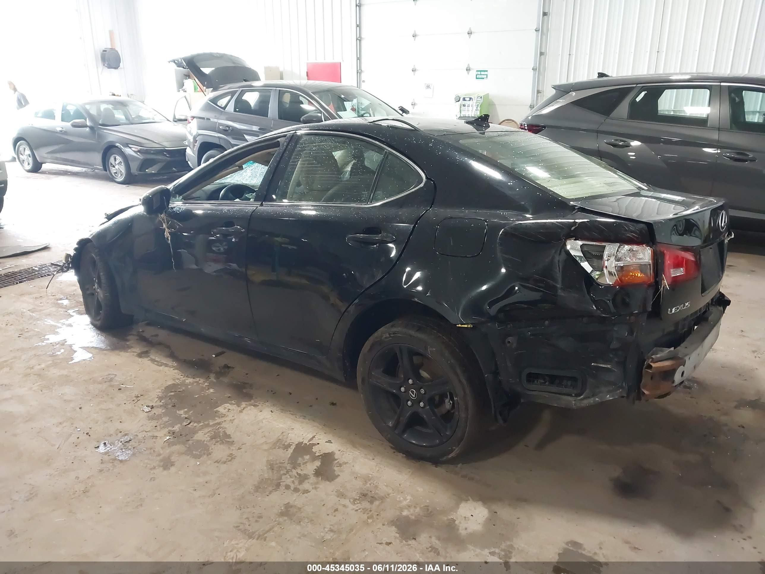 2008 Lexus Is 250   Black vin: JTHCK262785022263