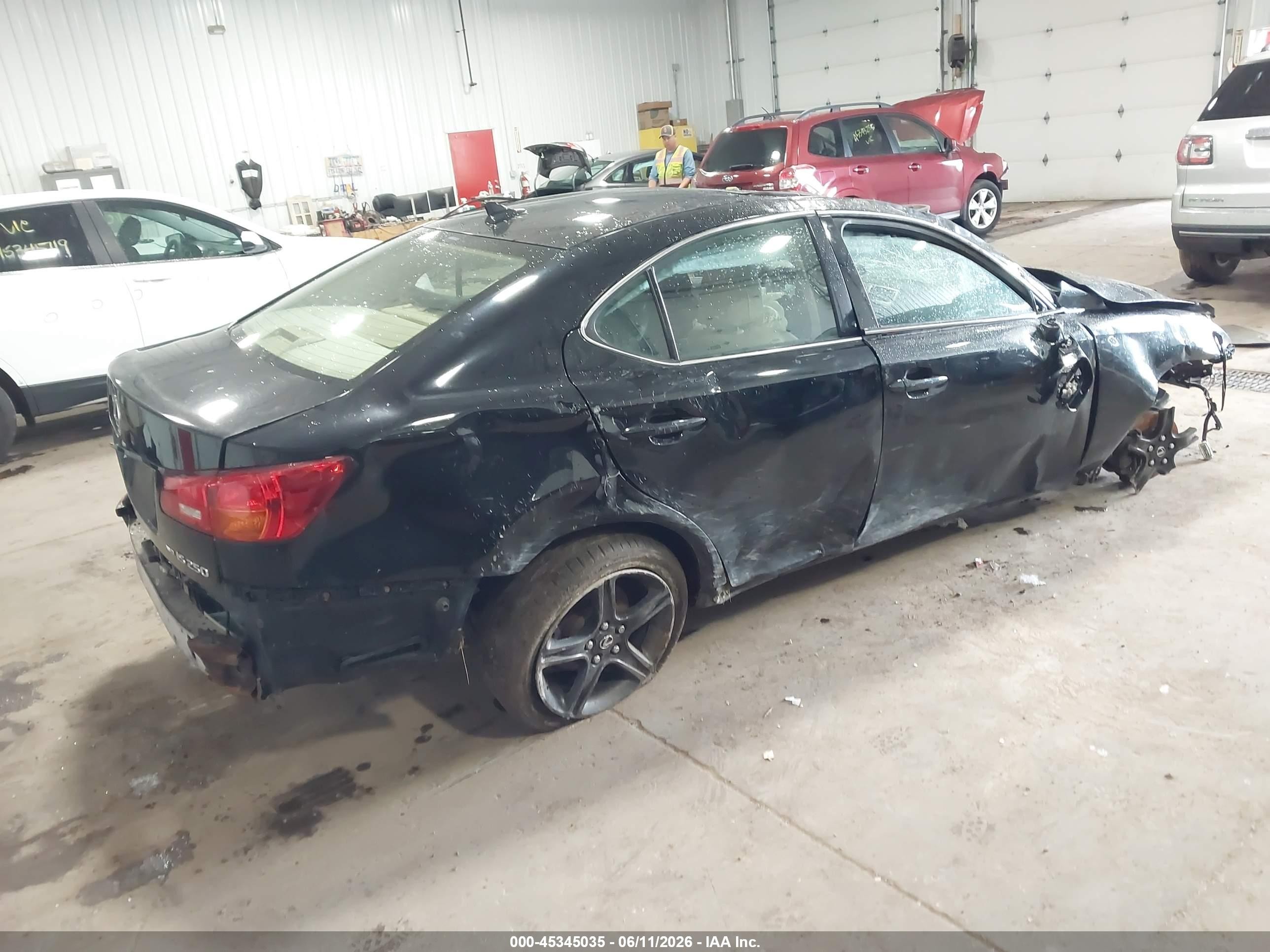 2008 Lexus Is 250   Black vin: JTHCK262785022263