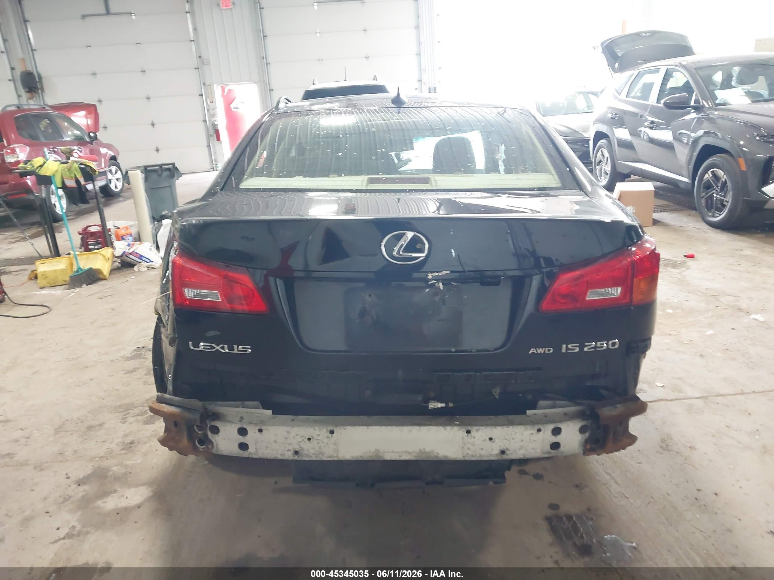 2008 Lexus Is 250   Black vin: JTHCK262785022263