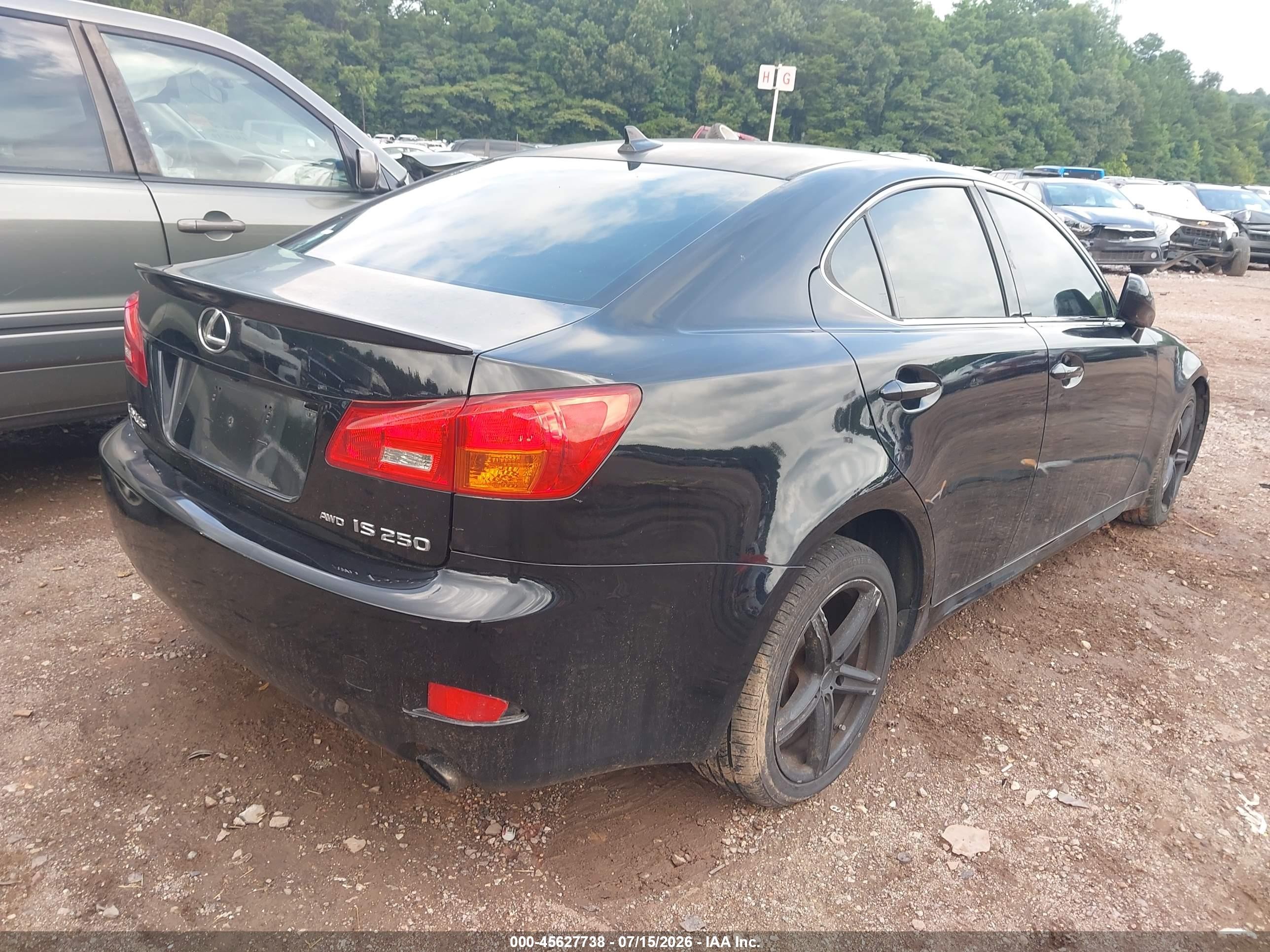 2008 Lexus Is 250   Черный vin: JTHCK262785025986