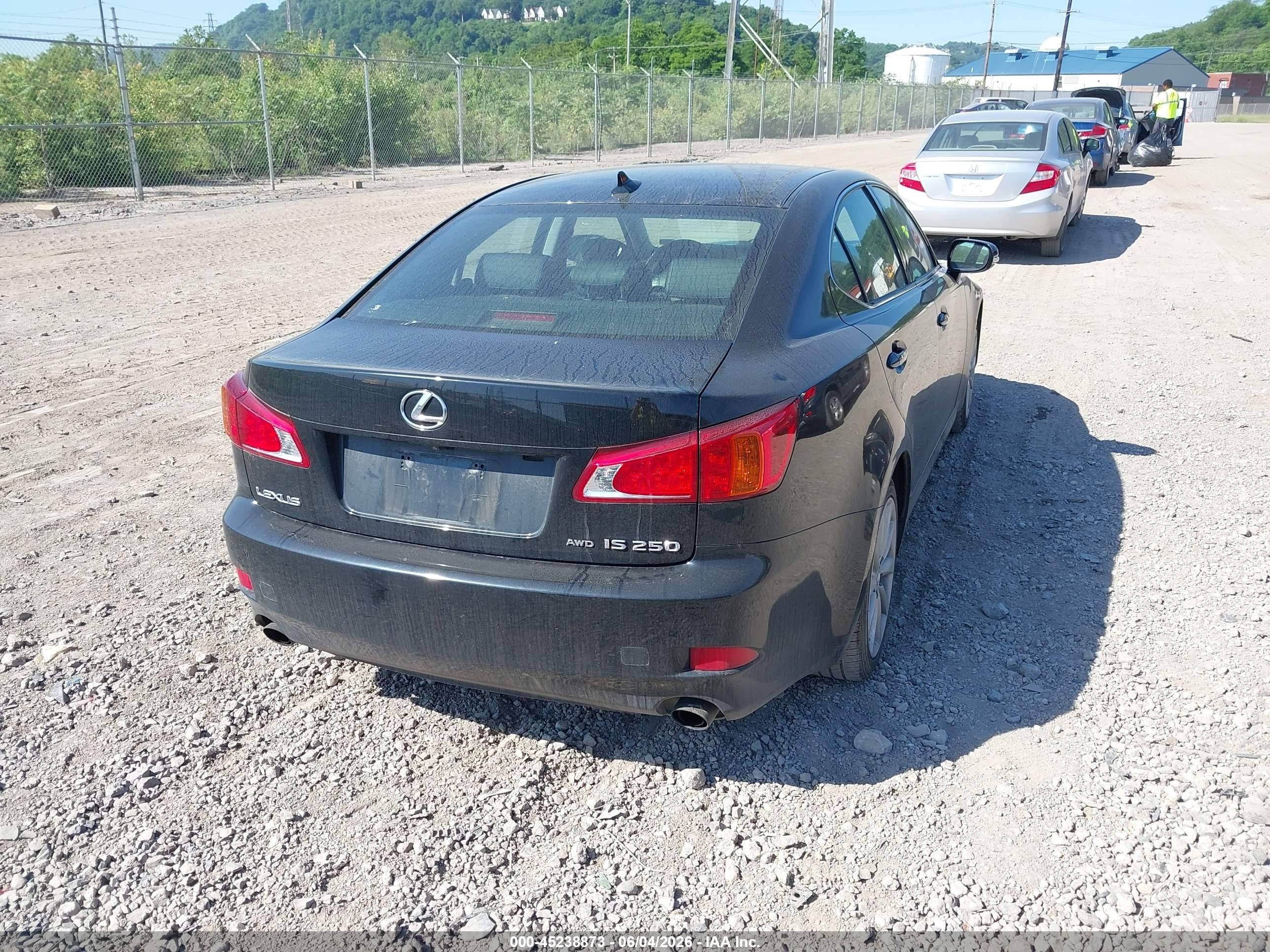 2009 Lexus Is 250   Black vin: JTHCK262792028017