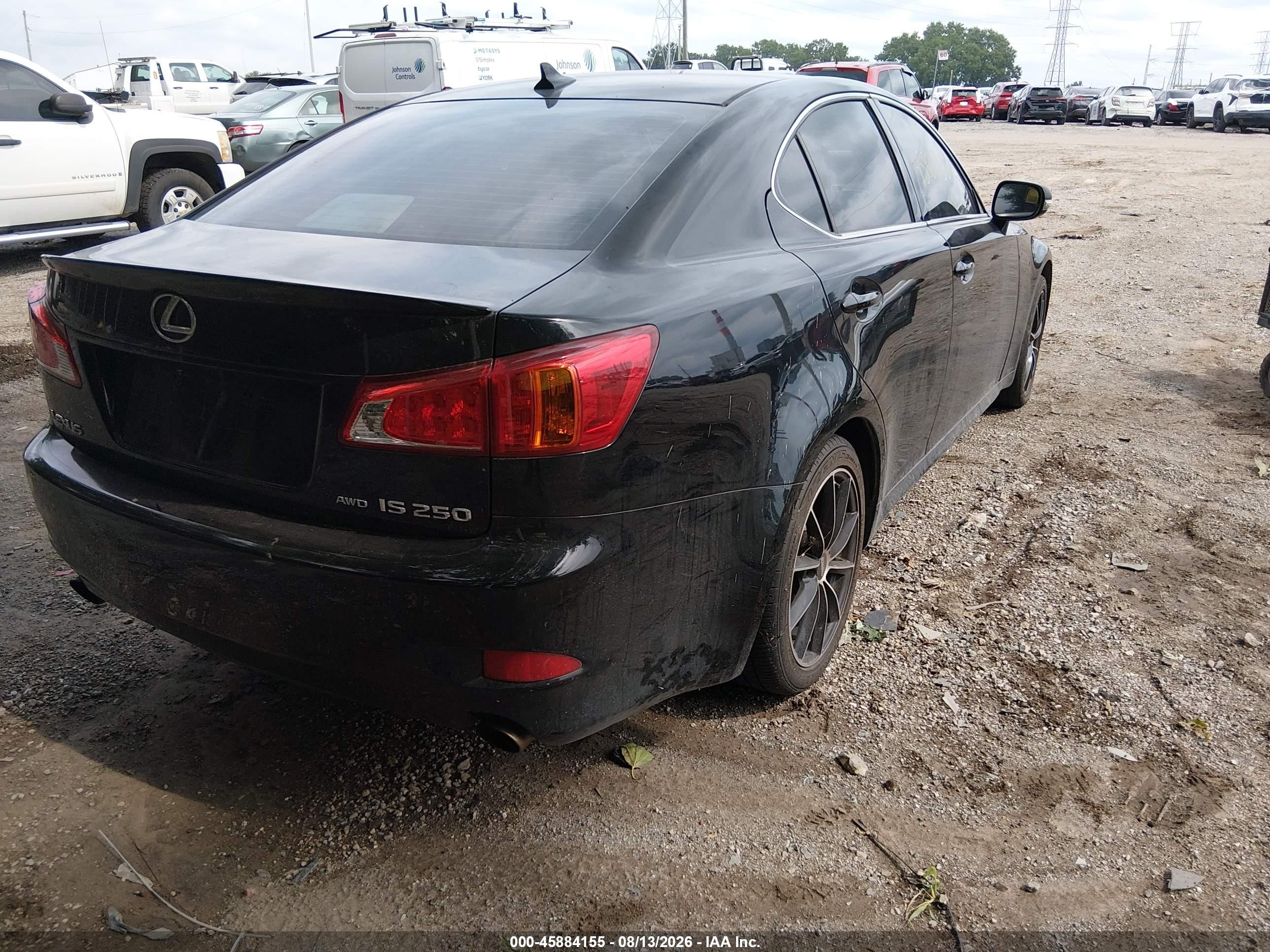 2009 Lexus Is 250   Black vin: JTHCK262792028664