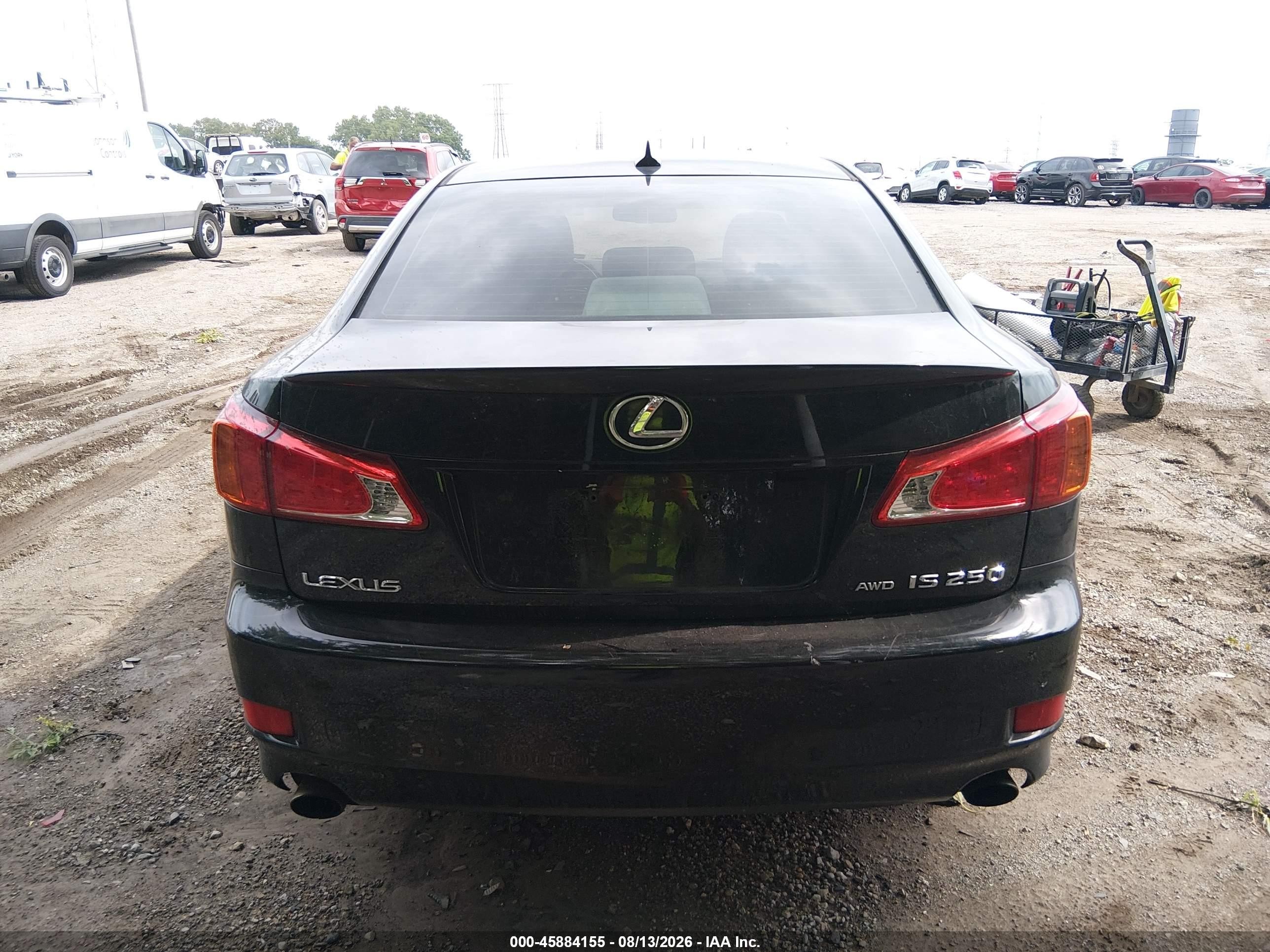 2009 Lexus Is 250   Black vin: JTHCK262792028664