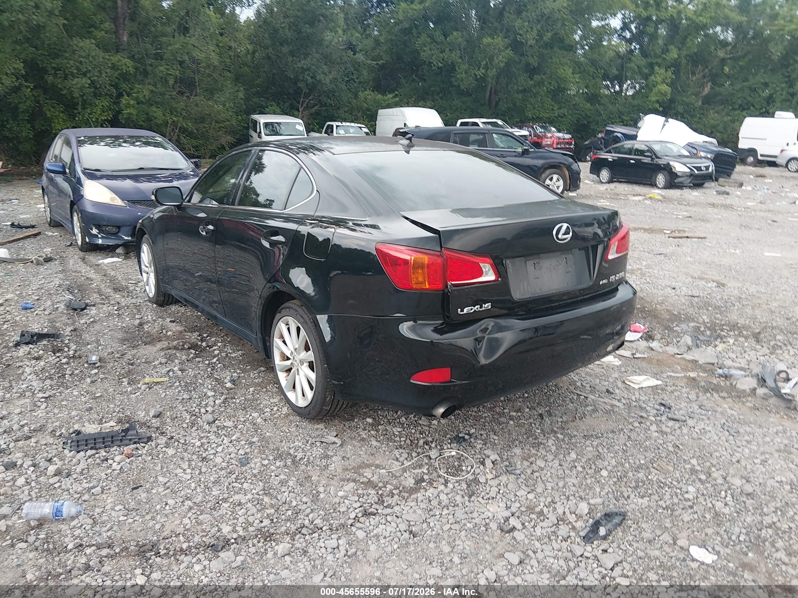 2009 Lexus Is 250   Черный vin: JTHCK262795029408