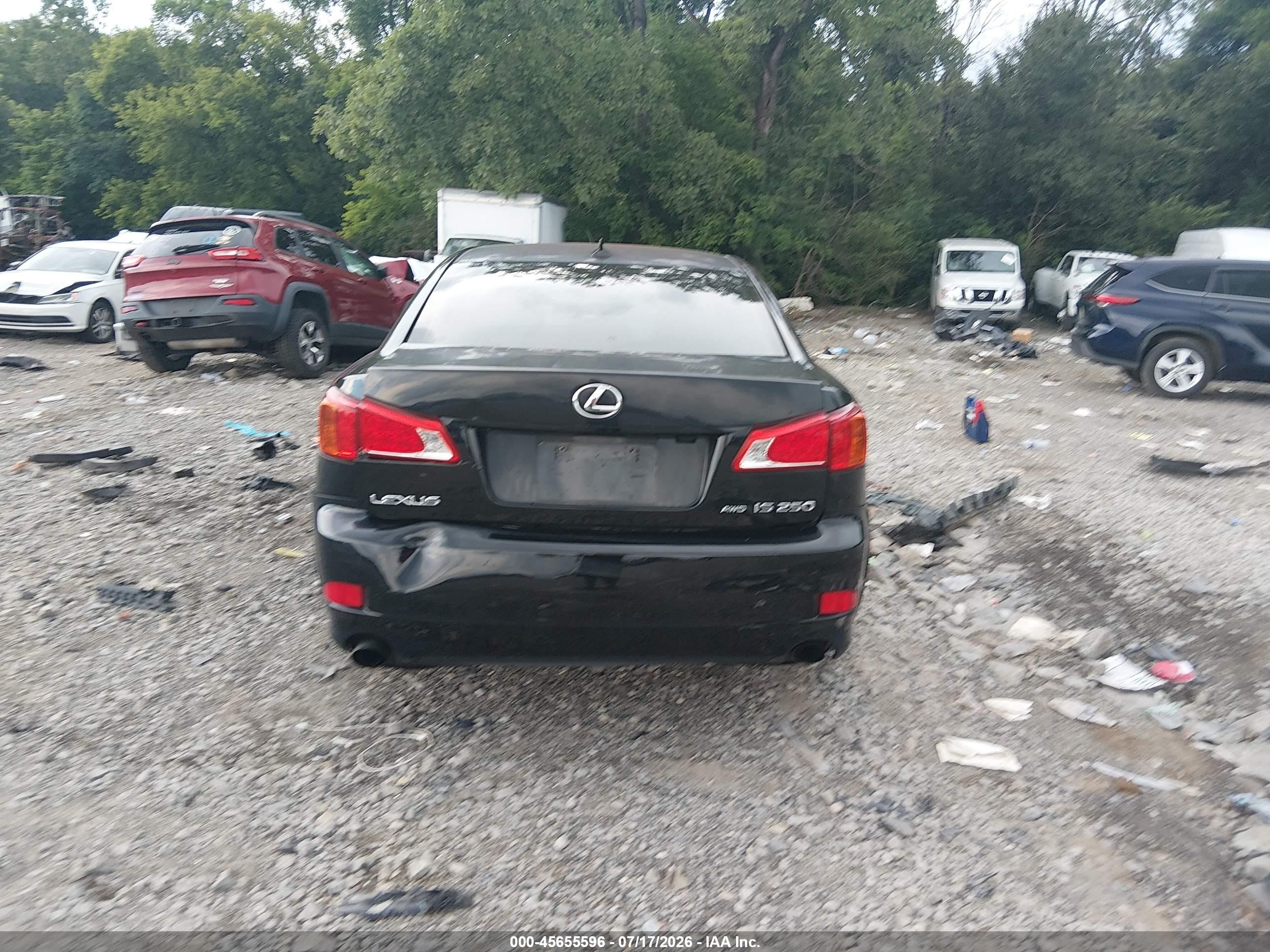 2009 Lexus Is 250   Черный vin: JTHCK262795029408