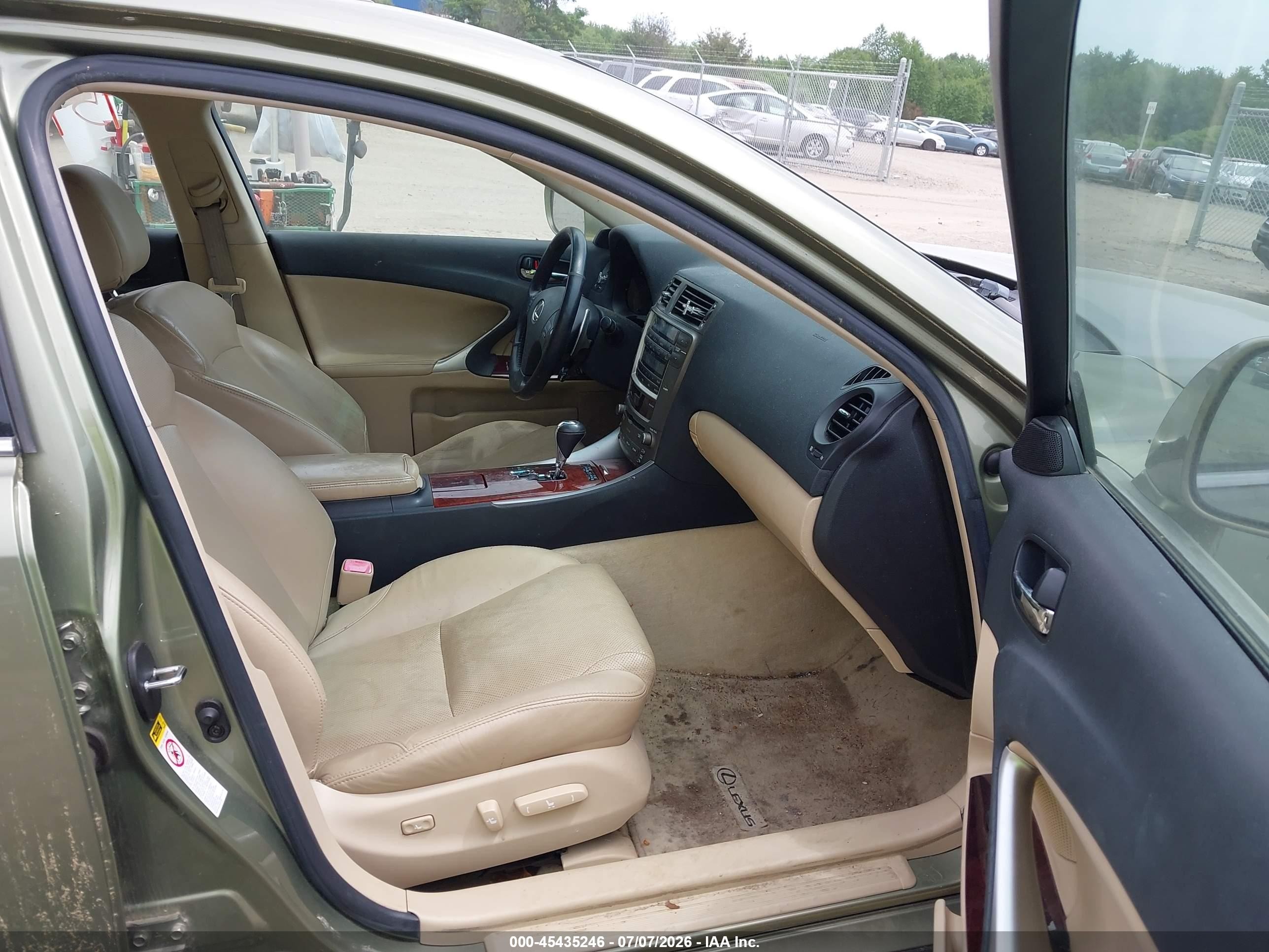 2006 Lexus Is 250   Green vin: JTHCK262862006751