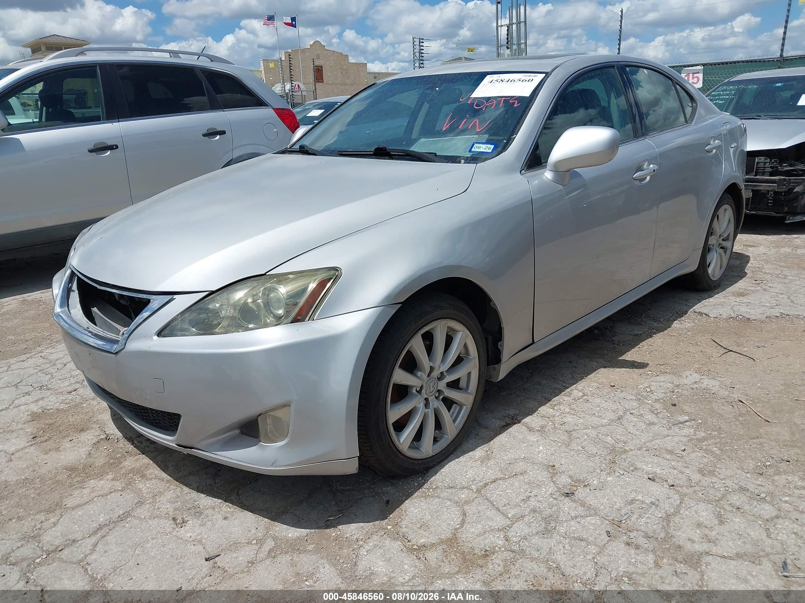 2007 Lexus Is 250   Silver vin: JTHCK262872012082