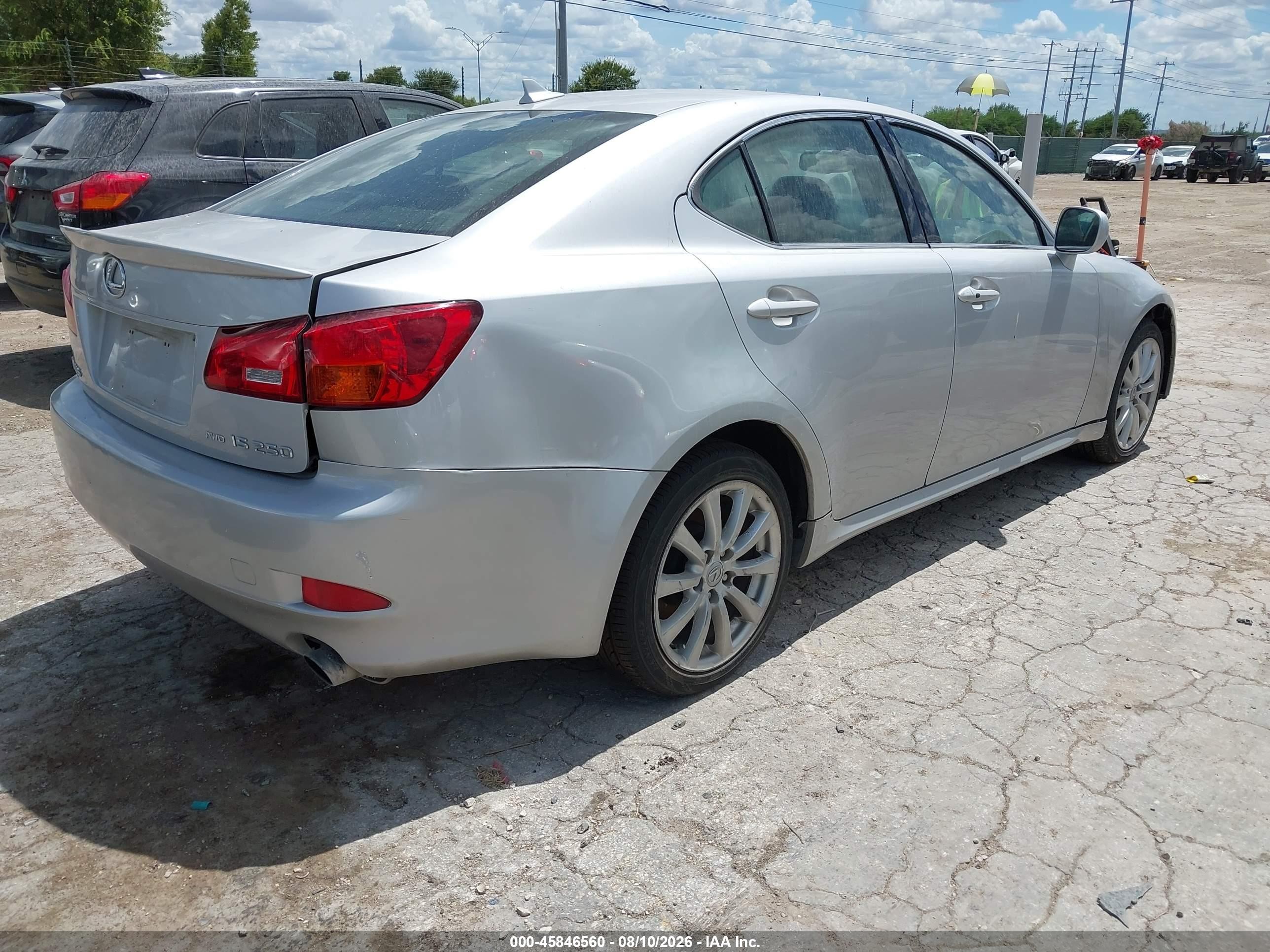 2007 Lexus Is 250   Silver vin: JTHCK262872012082