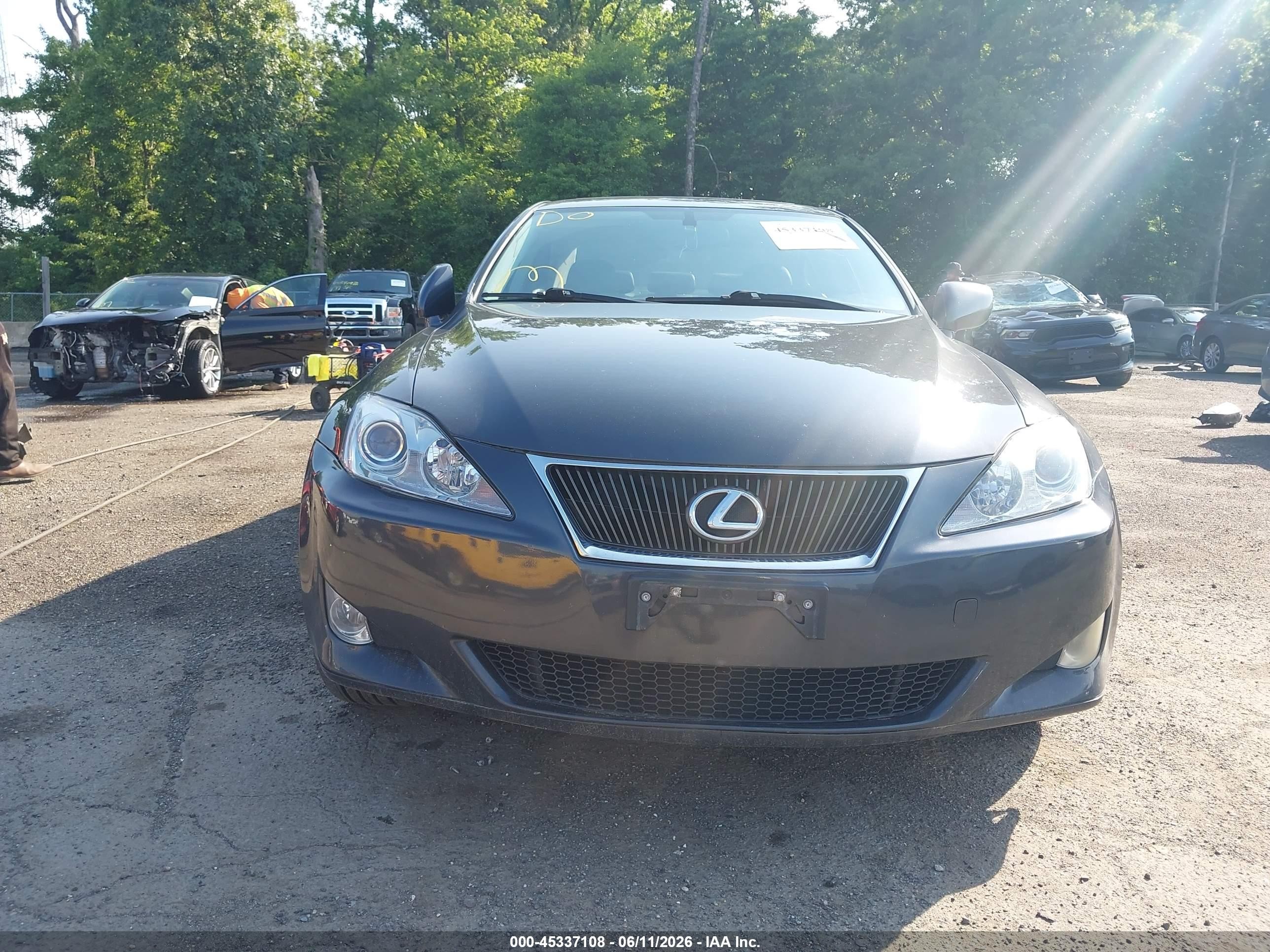 2007 Lexus Is 250 Black vin: JTHCK262872013071