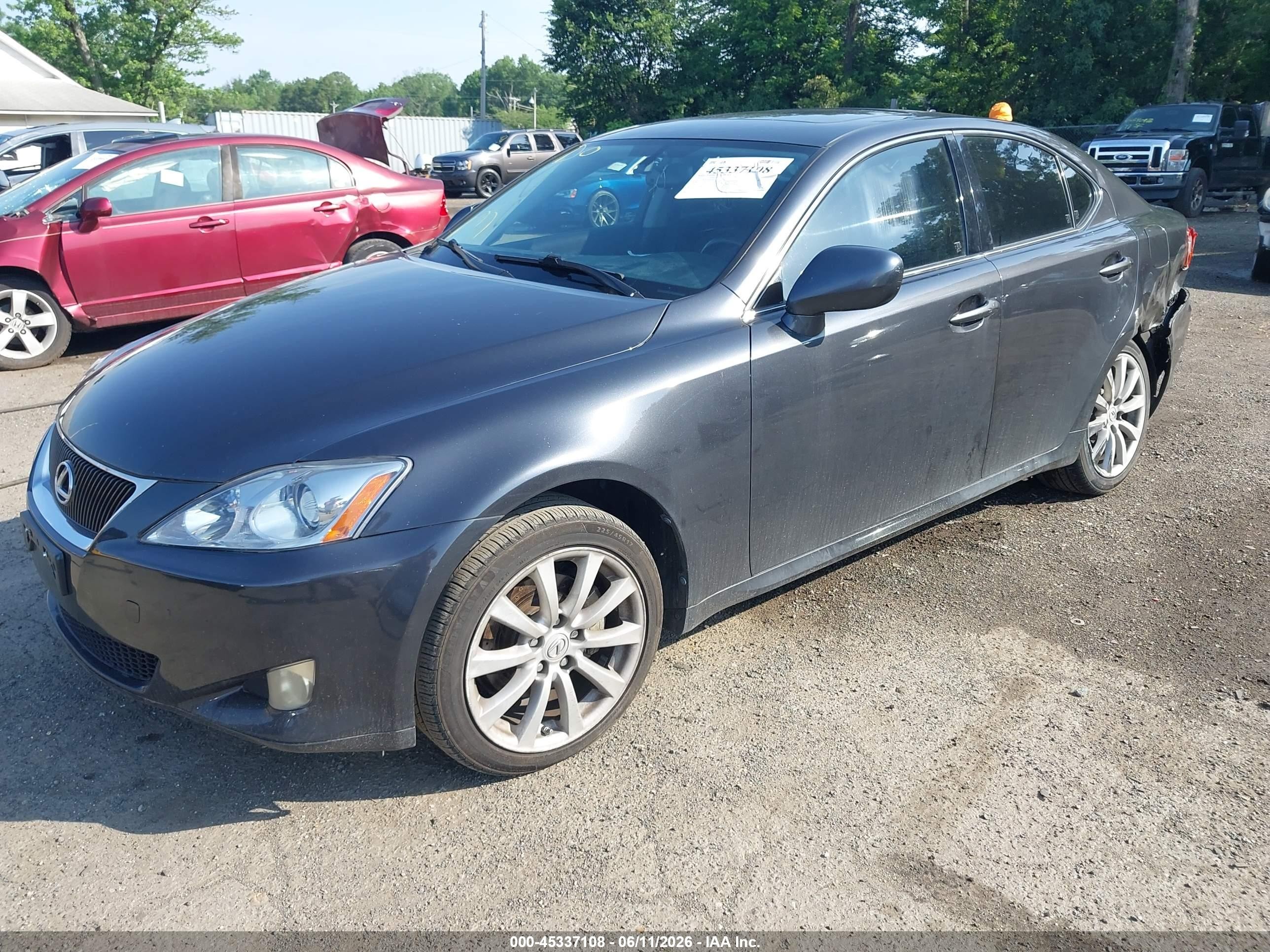 2007 Lexus Is 250 Black vin: JTHCK262872013071