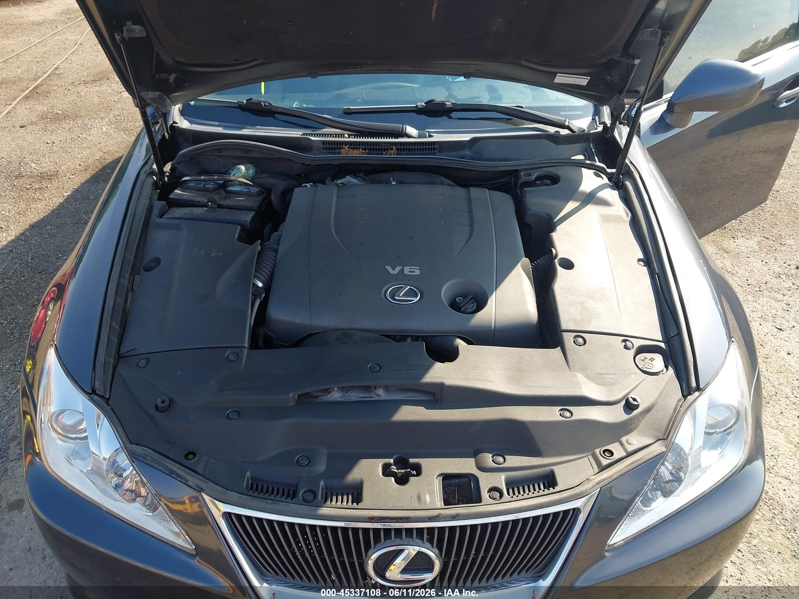 2007 Lexus Is 250 Black vin: JTHCK262872013071