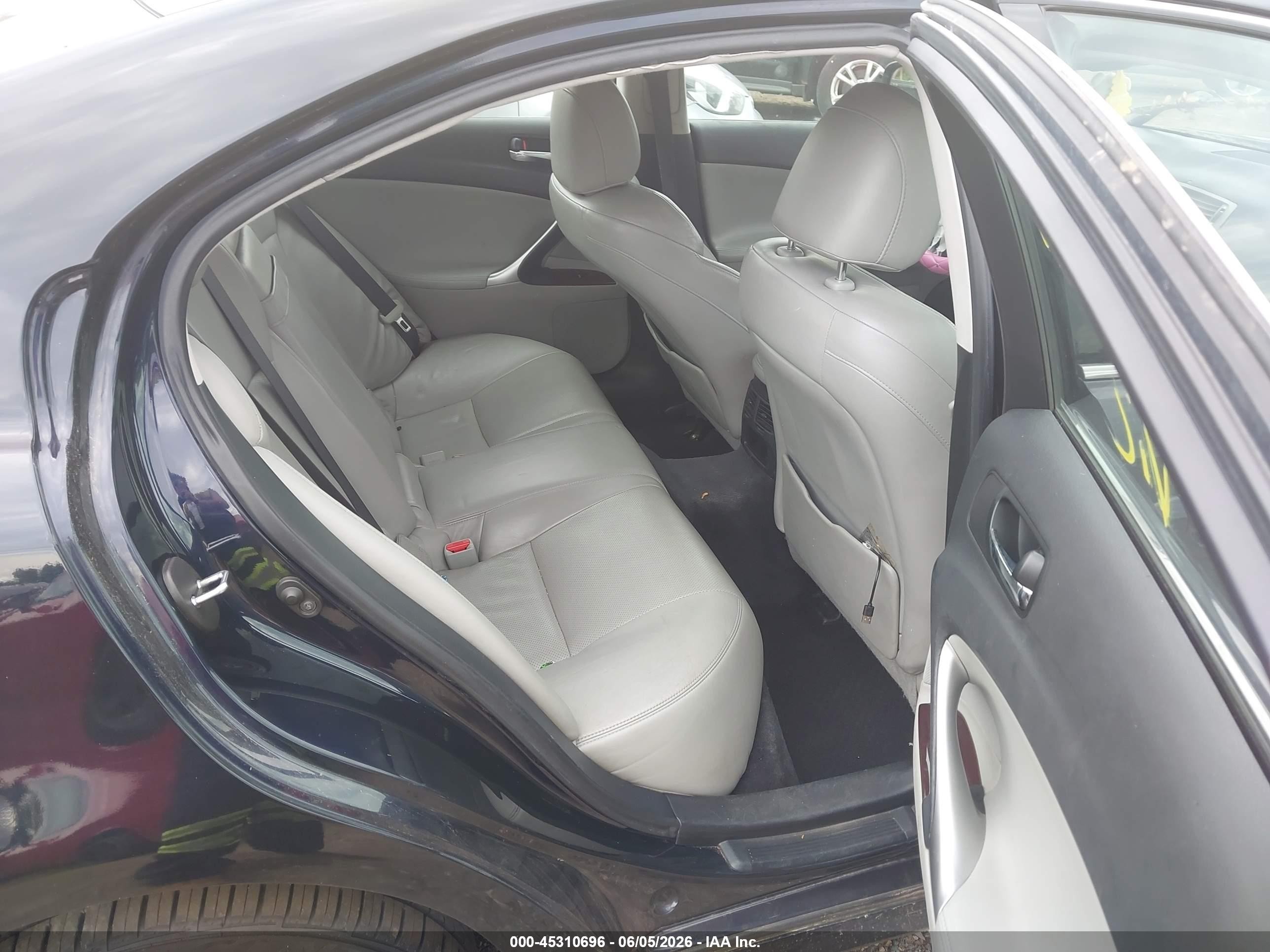 2007 Lexus Is 250   Black vin: JTHCK262875008113