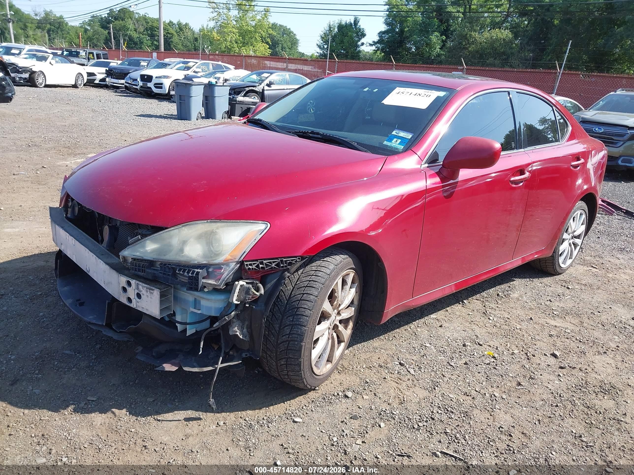 2008 Lexus Is 250 Красный vin: JTHCK262882025917