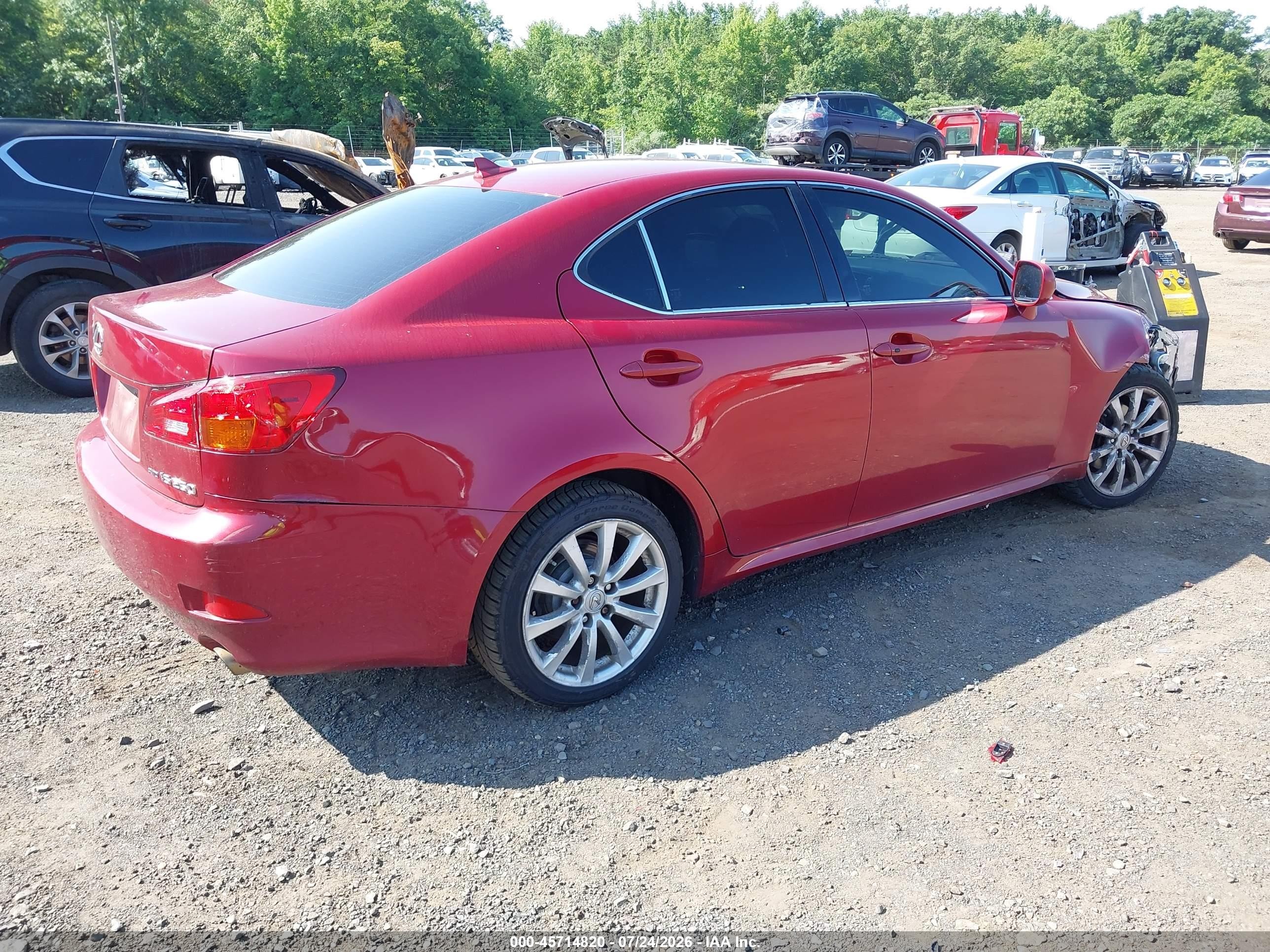 2008 Lexus Is 250 Красный vin: JTHCK262882025917