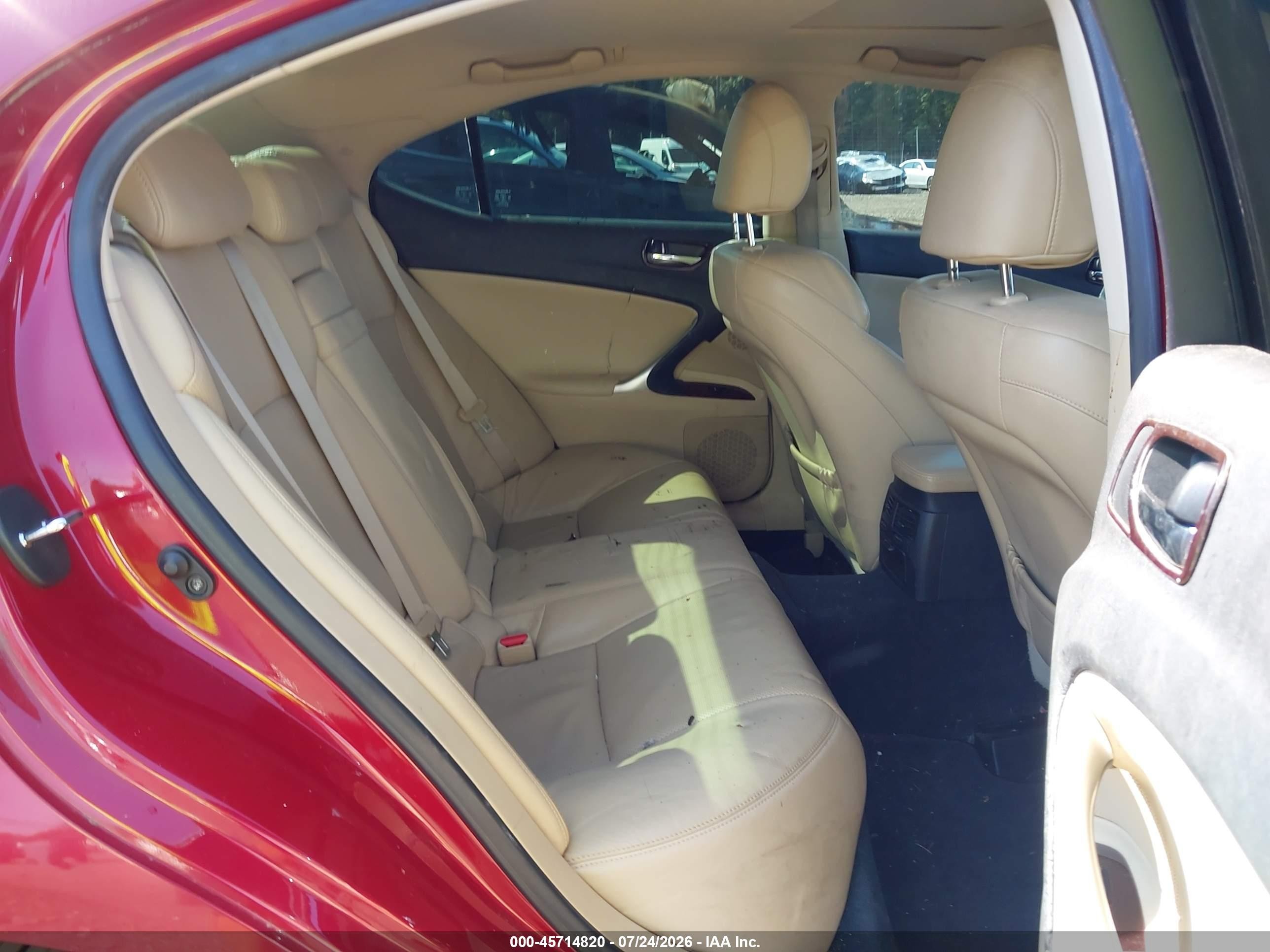 2008 Lexus Is 250 Красный vin: JTHCK262882025917