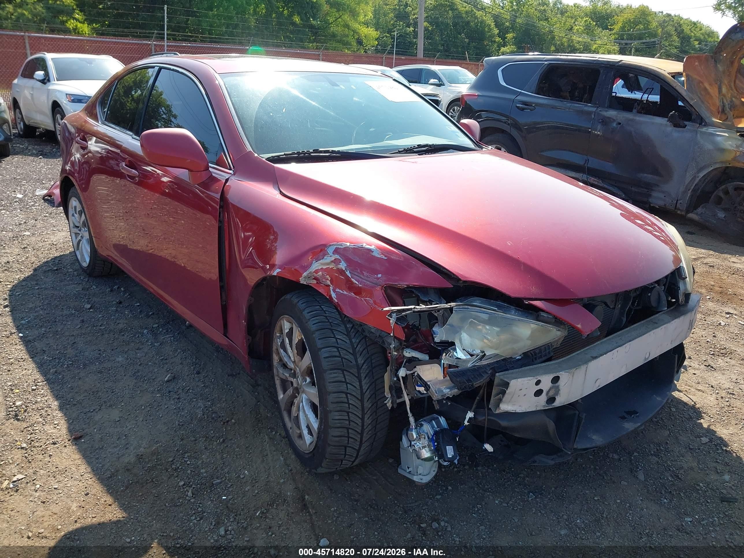 2008 Lexus Is 250 Красный vin: JTHCK262882025917