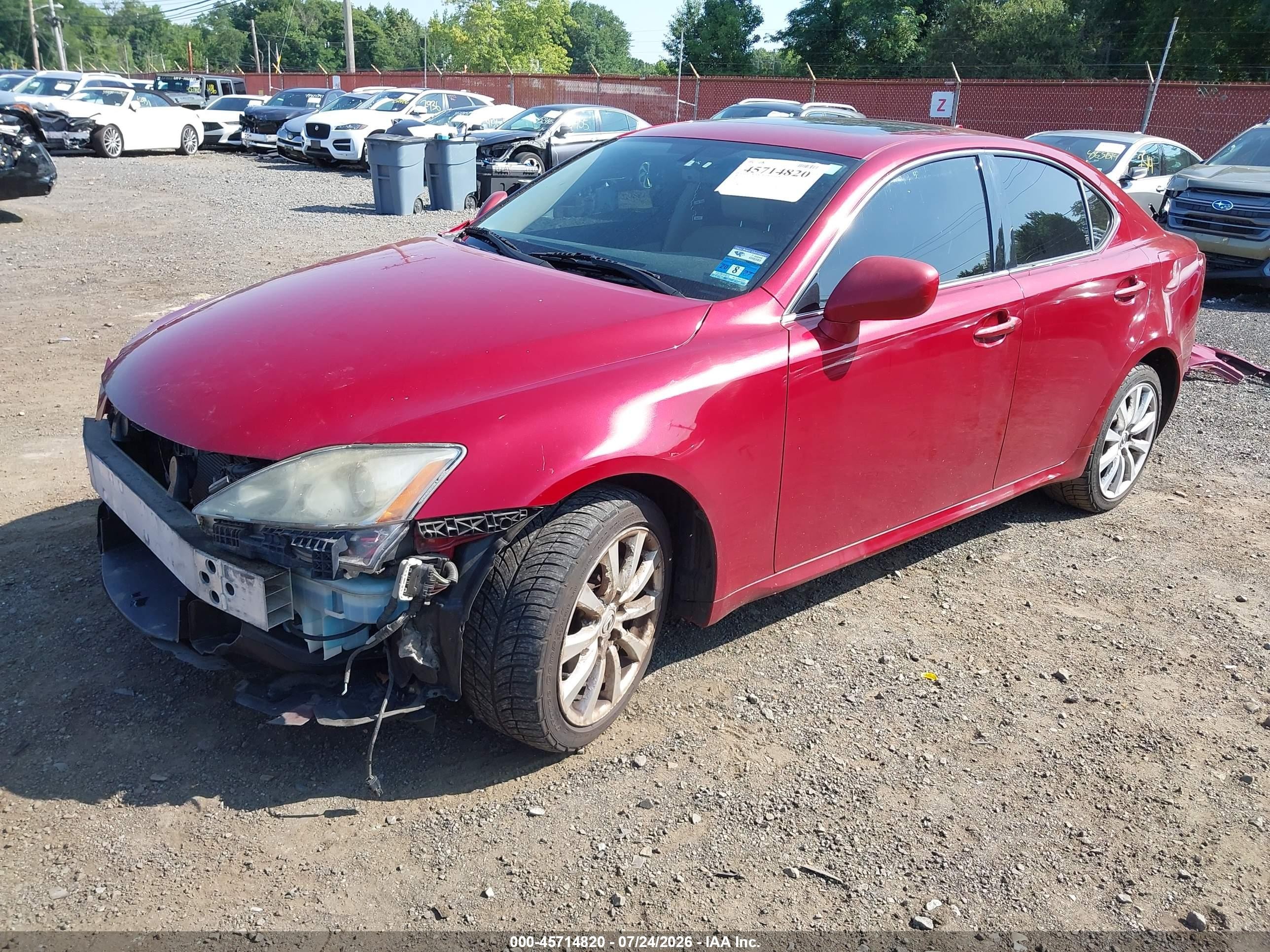 2008 Lexus Is 250 Красный vin: JTHCK262882025917