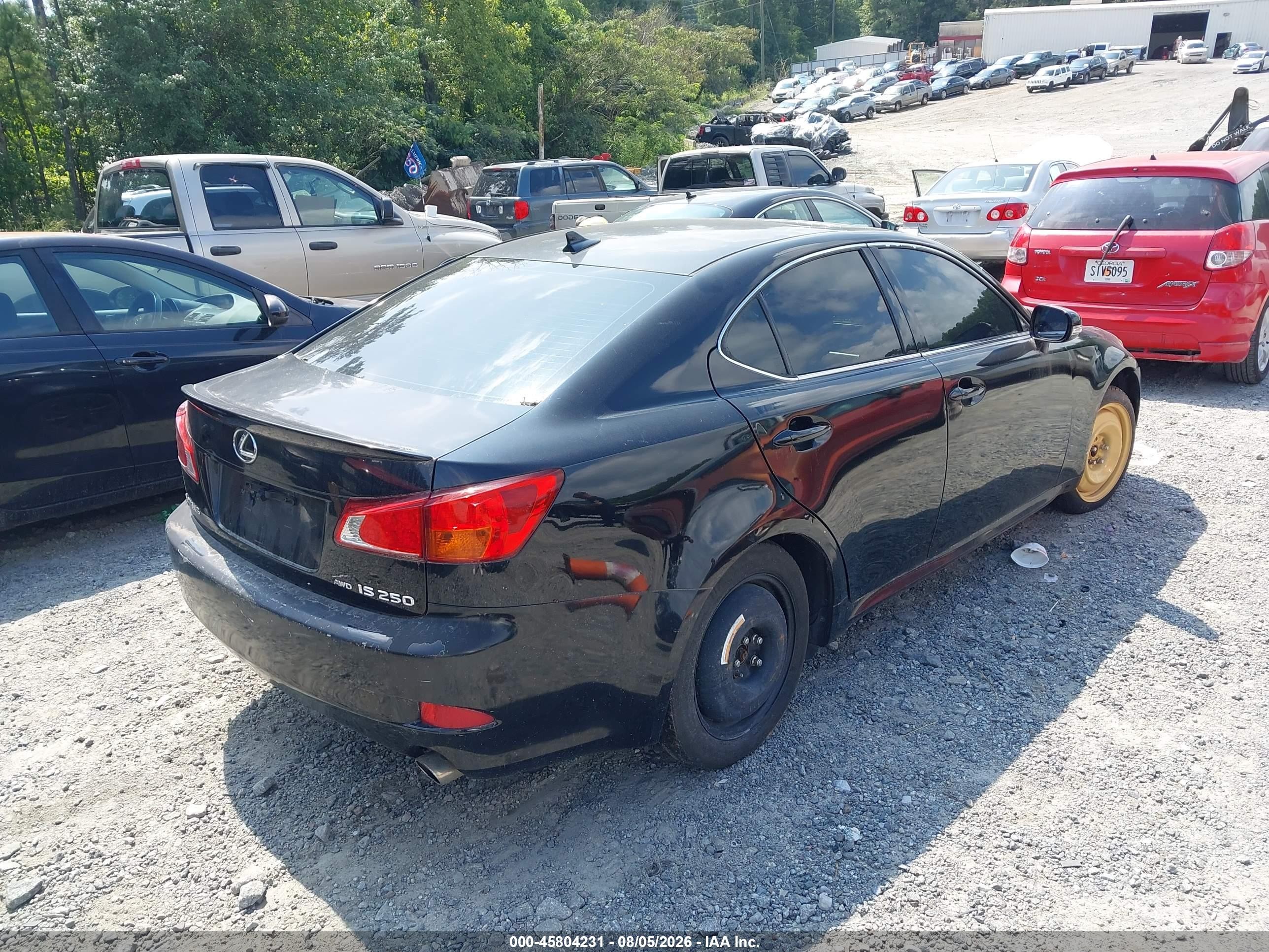 2009 Lexus Is 250   Black vin: JTHCK262892029032