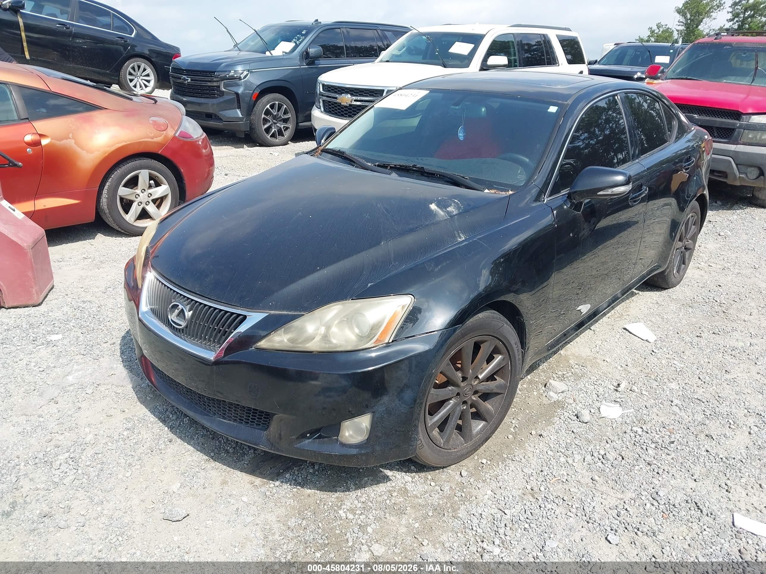 2009 Lexus Is 250   Black vin: JTHCK262892029032