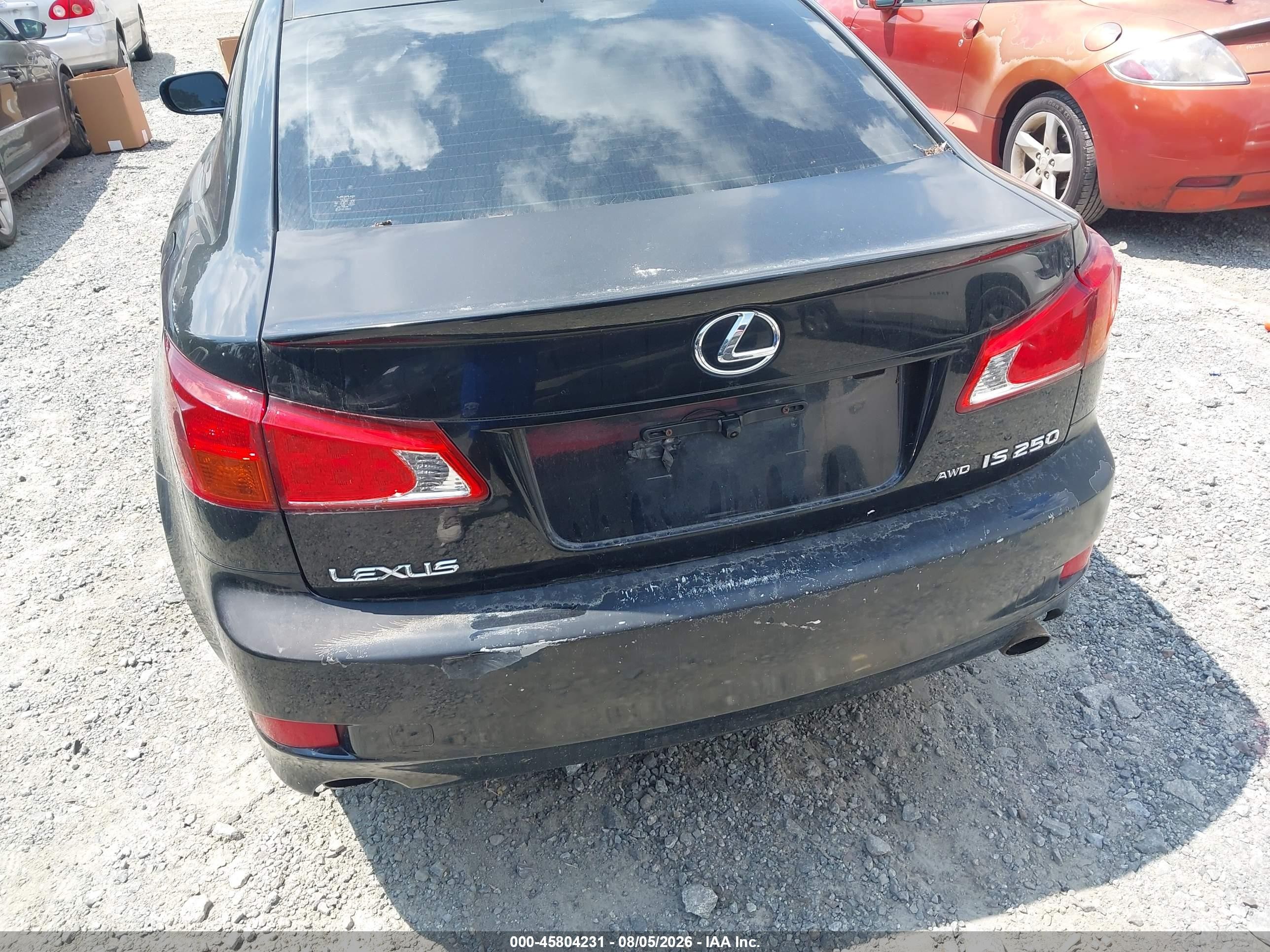 2009 Lexus Is 250   Black vin: JTHCK262892029032