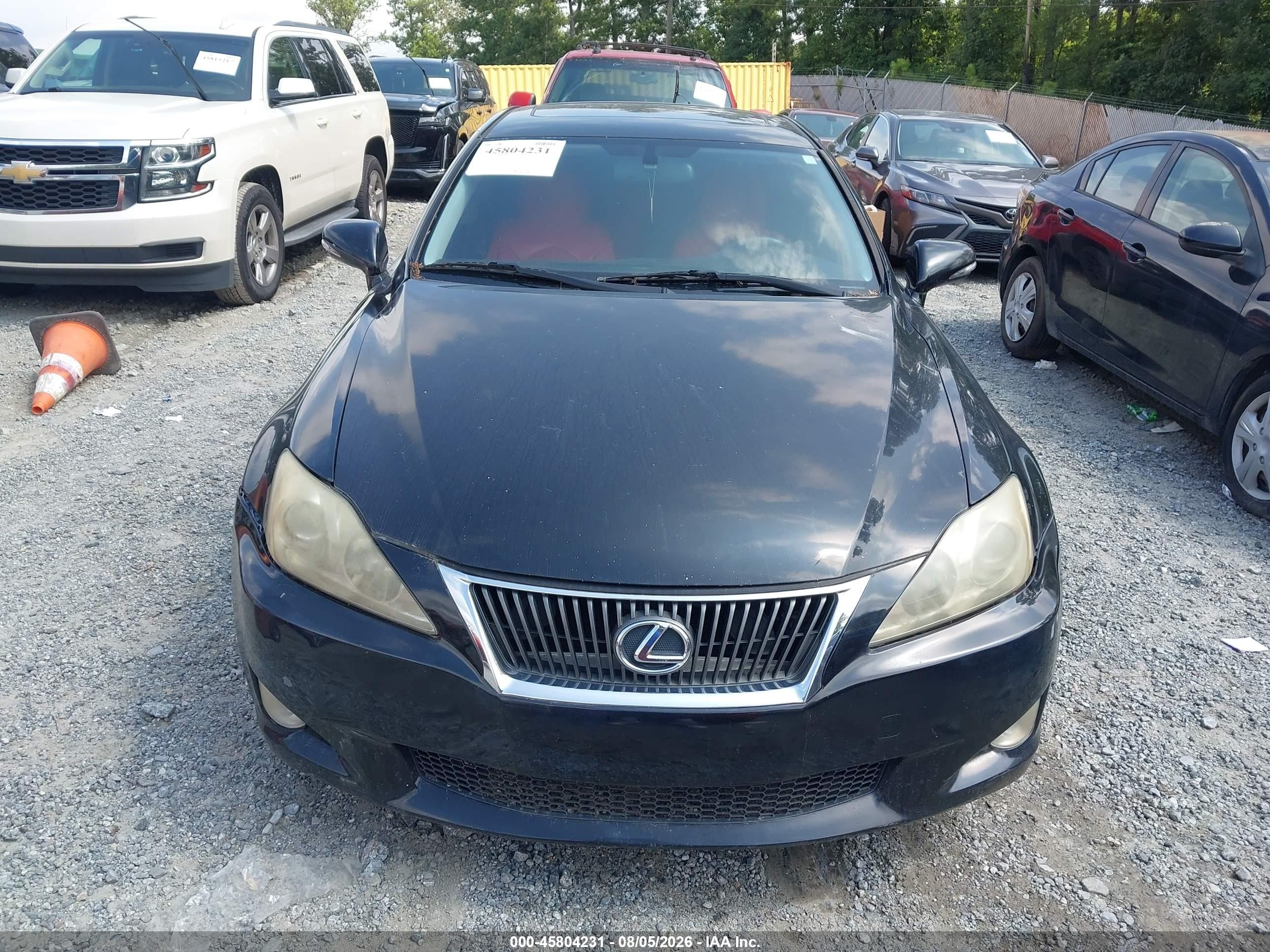 2009 Lexus Is 250   Black vin: JTHCK262892029032