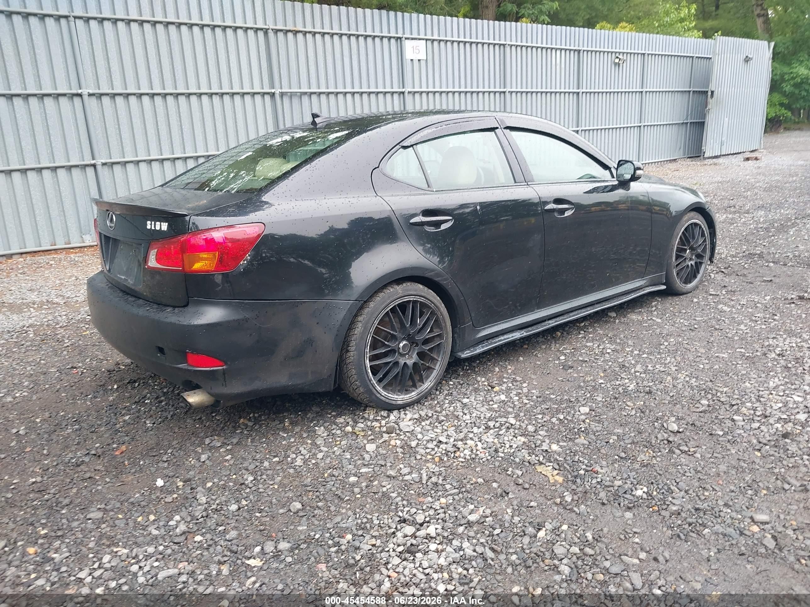 2009 Lexus Is 250   Black vin: JTHCK262895035640